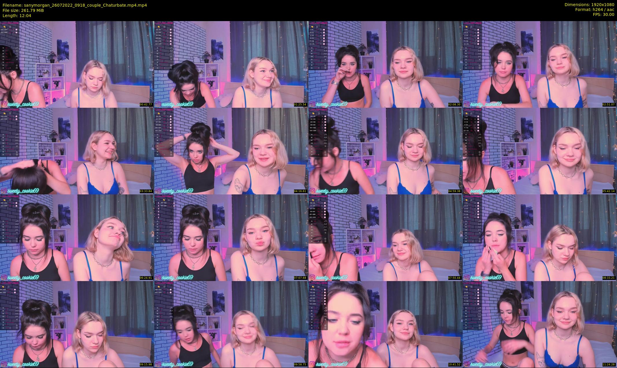 sanymorgan — 13 minute Chaturbate couple cam show recording, 1080p, Jul 26, 2022