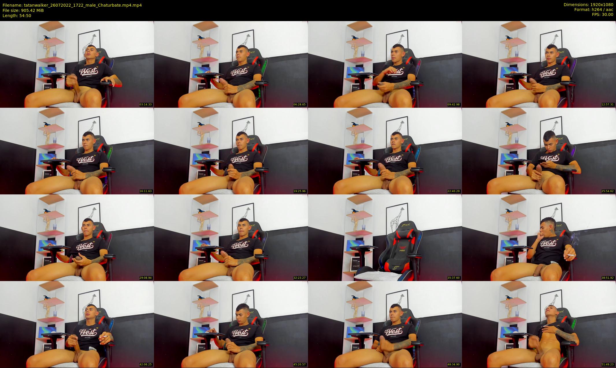 tatanwalker — 55 minute Chaturbate male cam show recording, 1080p, Jul 26, 2022