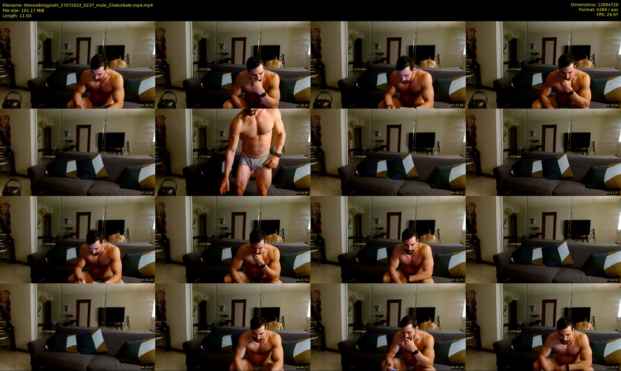therealkingyoshi — 12 minute Chaturbate male cam show recording, 720p, Jul 27, 2022