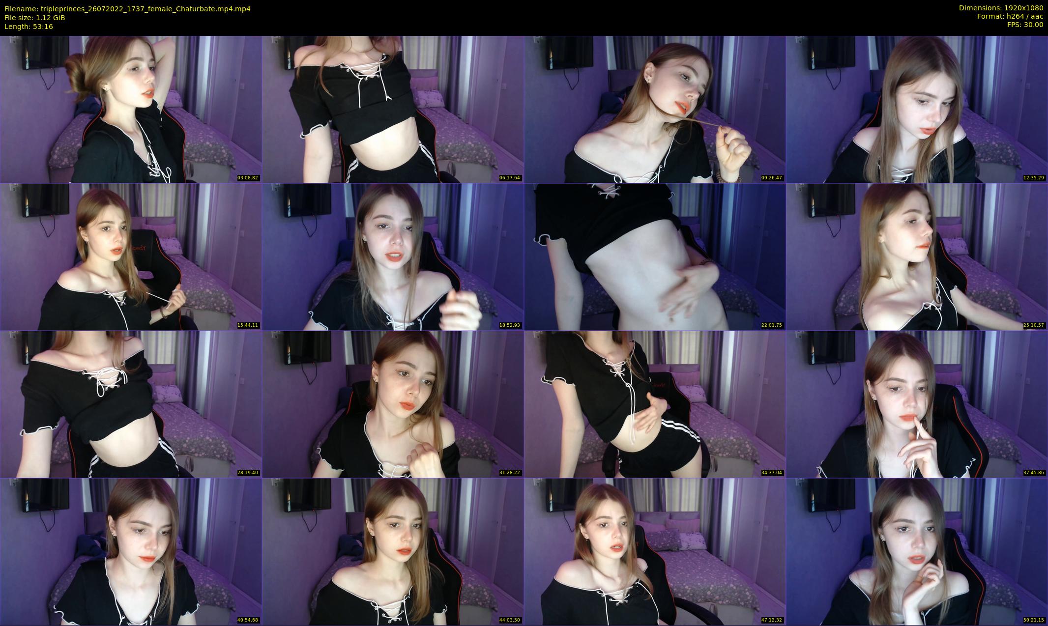 tripleprinces — 54 minute Chaturbate female cam show recording, 1080p, Jul 26, 2022