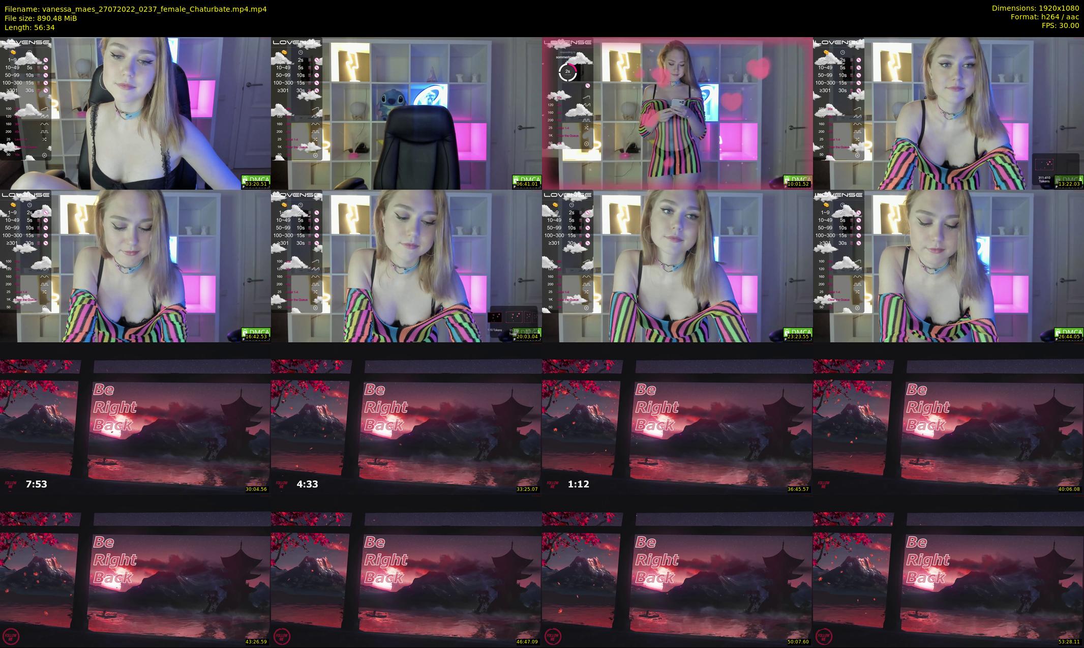 vanessa_maes — 57 minute Chaturbate female cam show recording, 1080p, Jul 27, 2022