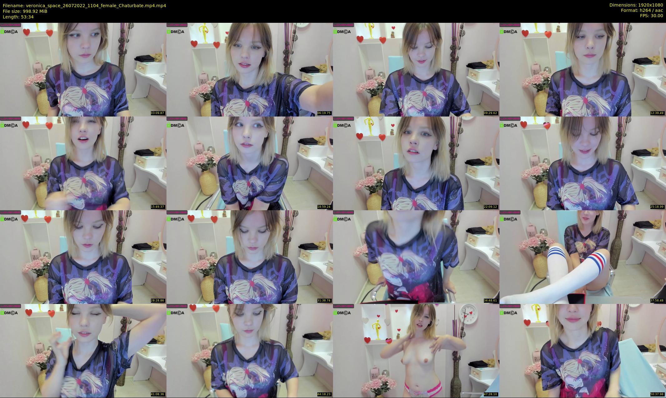veronica_space — 54 minute Chaturbate female cam show recording, 1080p, Jul 26, 2022