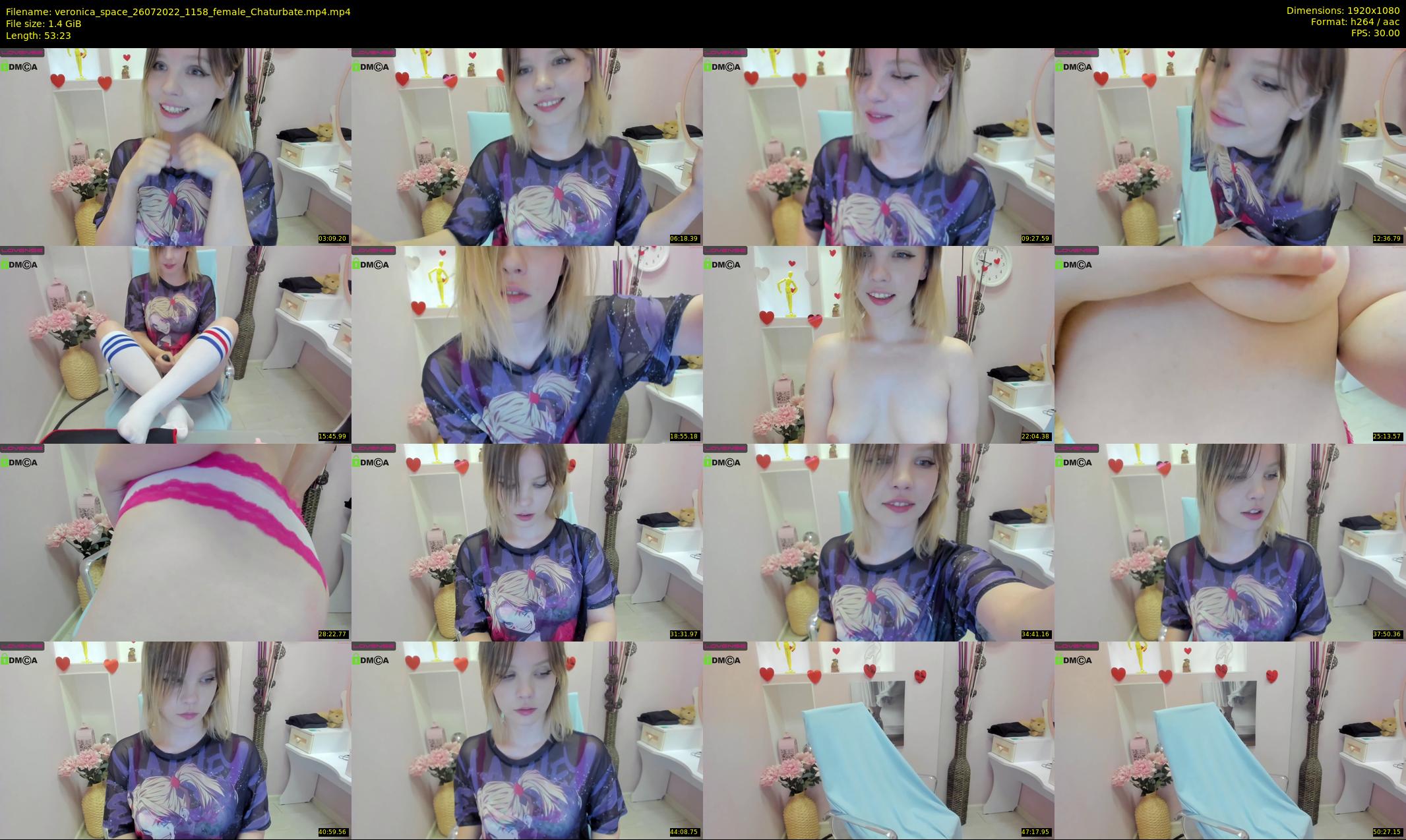 veronica_space — 54 minute Chaturbate female cam show recording, 1080p, Jul 26, 2022