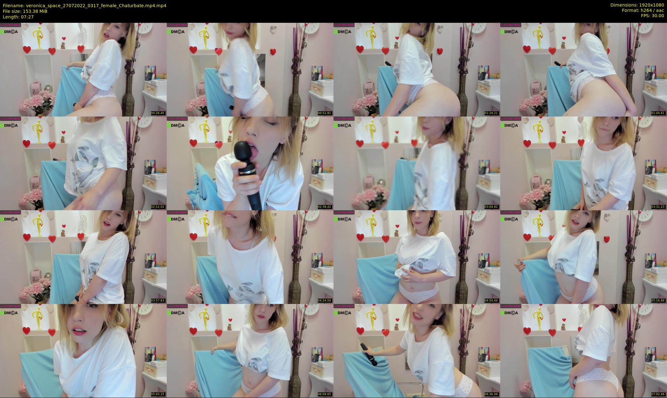 veronica_space — 8 minute Chaturbate female cam show recording, 1080p, Jul 27, 2022