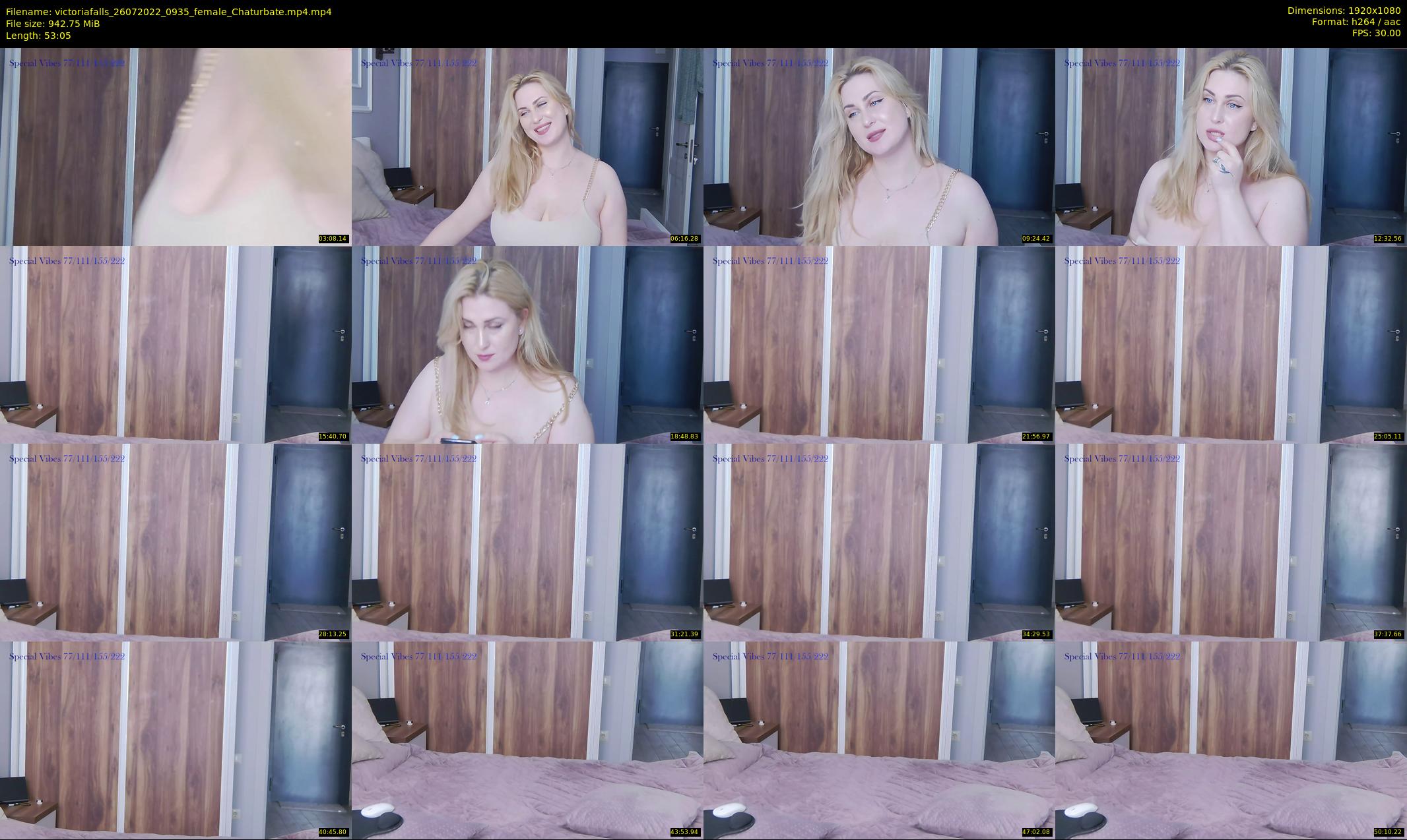 victoriafalls — 54 minute Chaturbate female cam show recording, 1080p, Jul 26, 2022