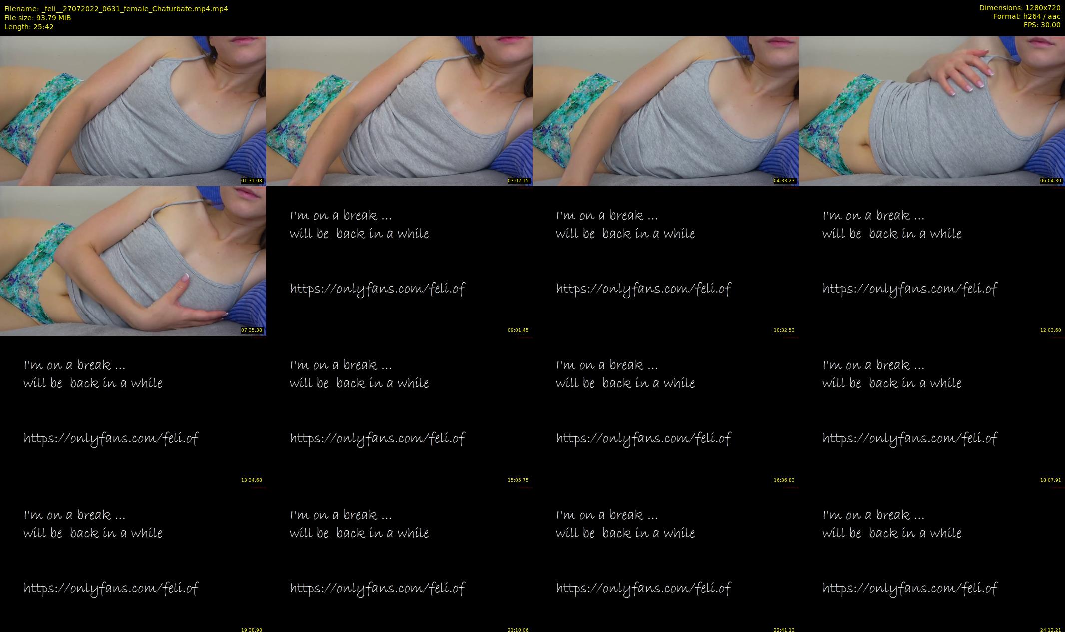 _feli_ — 26 minute Chaturbate female cam show recording, 720p, Jul 27, 2022