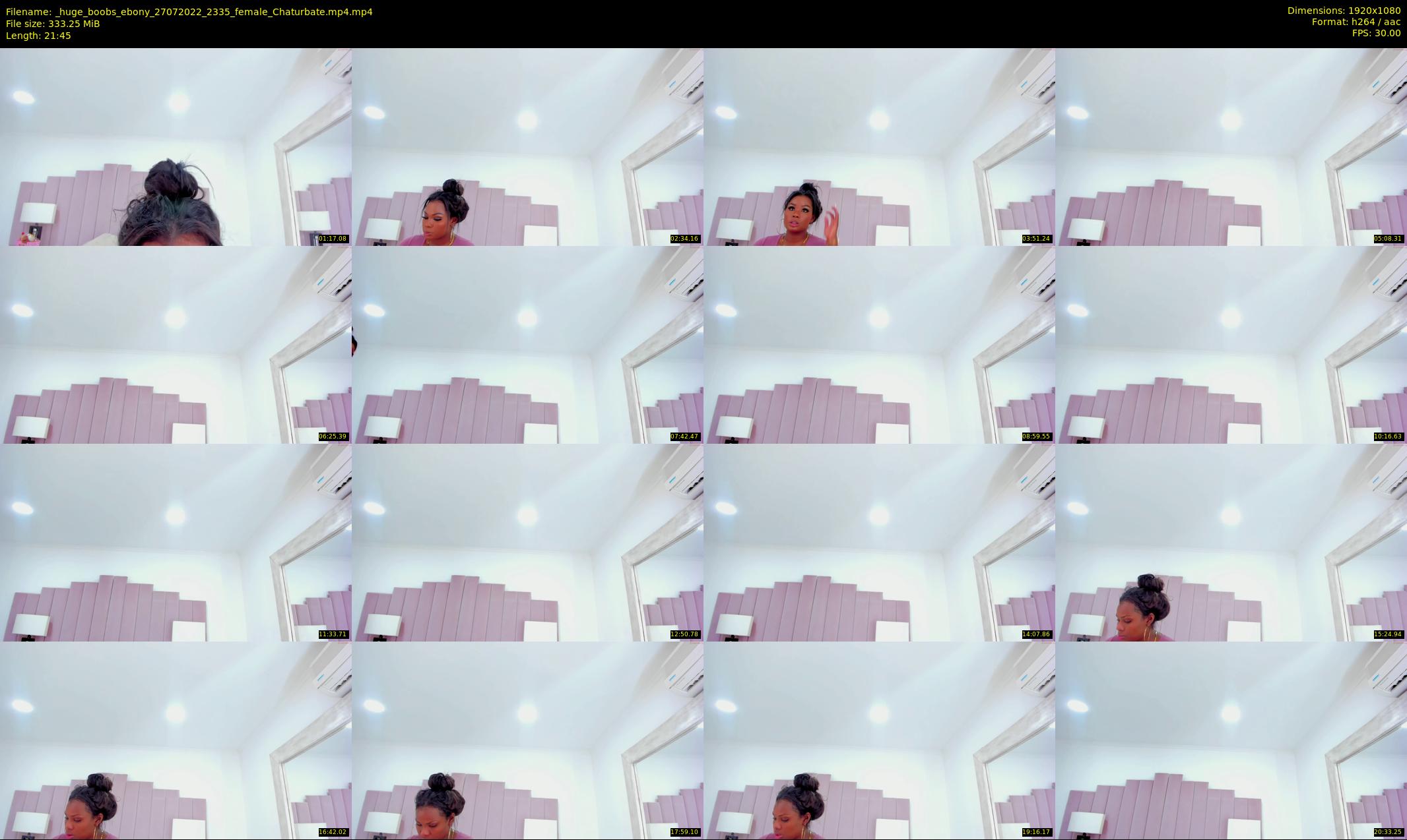 _huge_boobs_ebony — 22 minute Chaturbate female cam show recording, 1080p, Jul 27, 2022