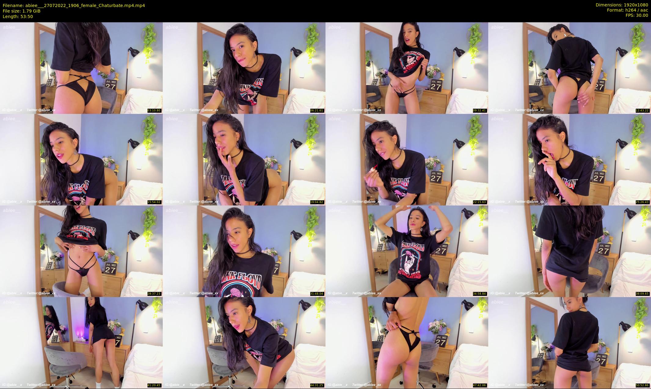 abiee__ — 54 minute Chaturbate female cam show recording, 1080p, Jul 27, 2022