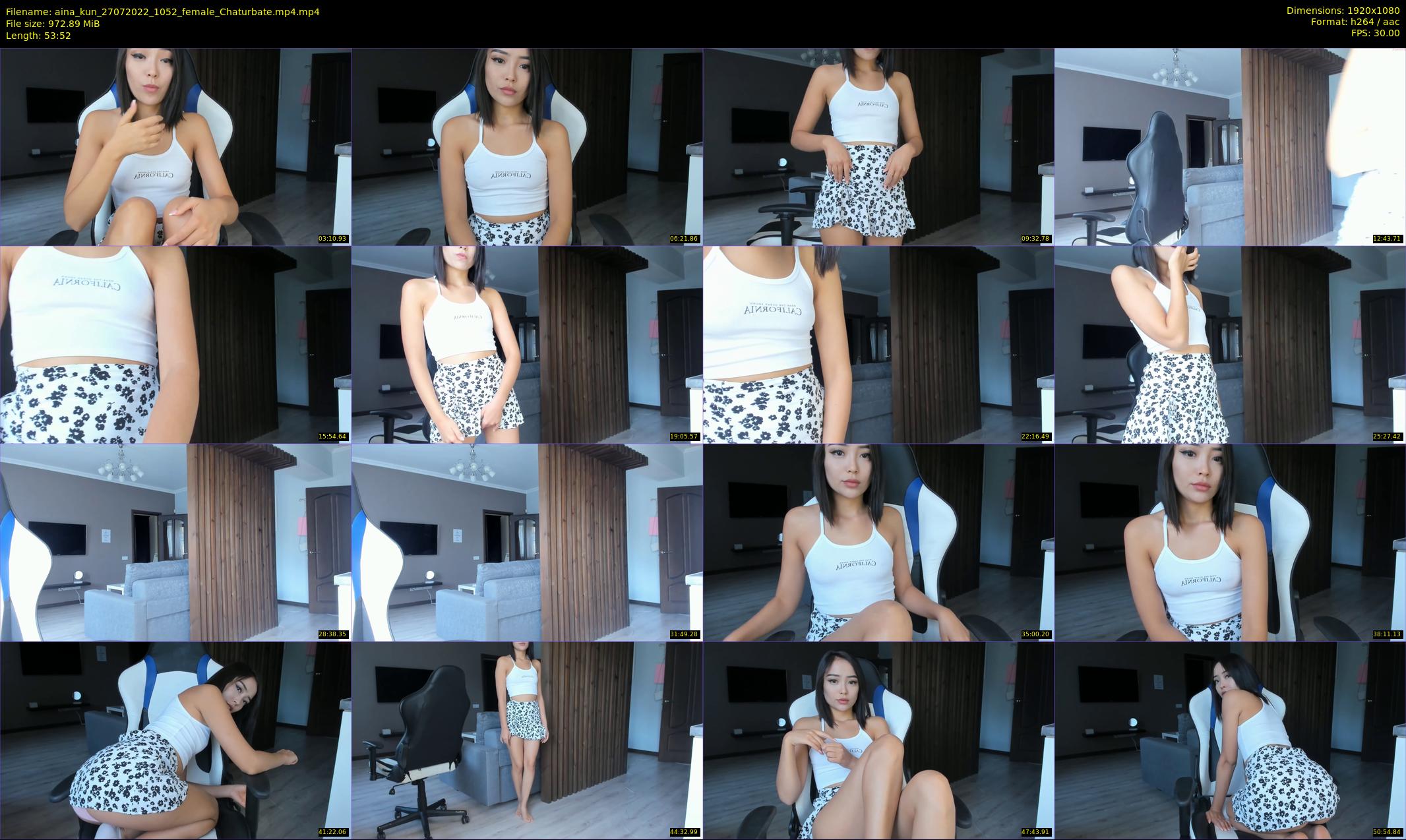 aina_kun — 54 minute Chaturbate female cam show recording, 1080p, Jul 27, 2022