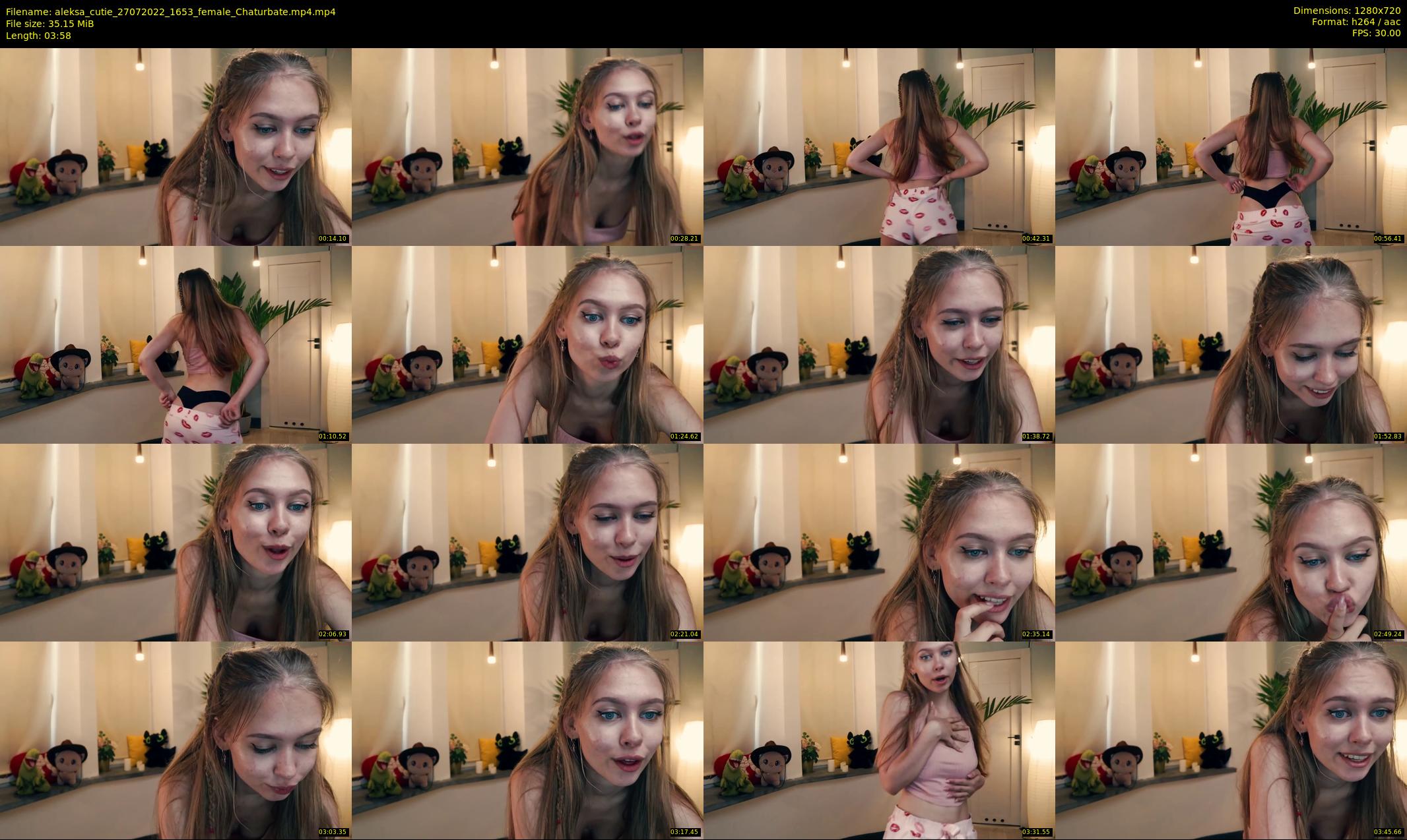 aleksa_cutie — 4 minute Chaturbate female cam show recording, 720p, Jul 27, 2022