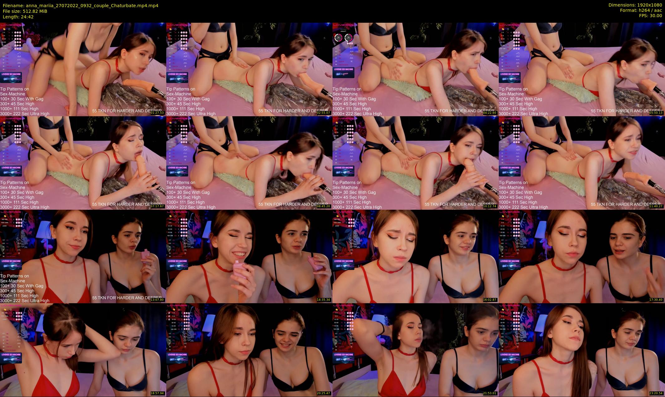 anna_mariia — 25 minute Chaturbate couple cam show recording, 1080p, Jul 27, 2022