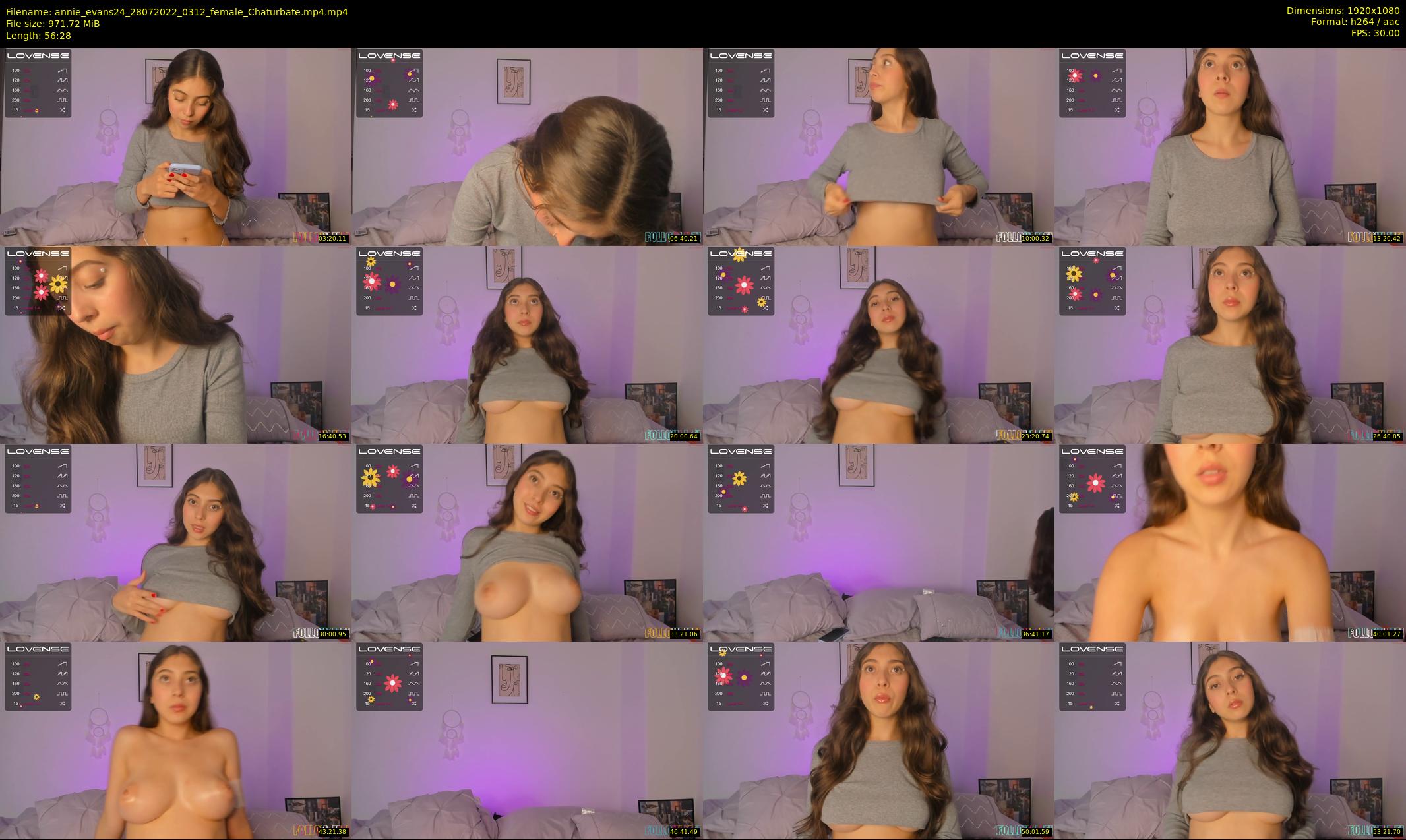annie_evans24 — 57 minute Chaturbate female cam show recording, 1080p, Jul 28, 2022