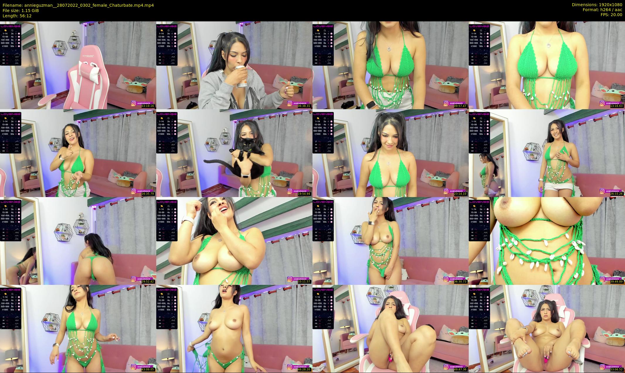 annieguzman_ — 57 minute Chaturbate female cam show recording, 1080p, Jul 28, 2022