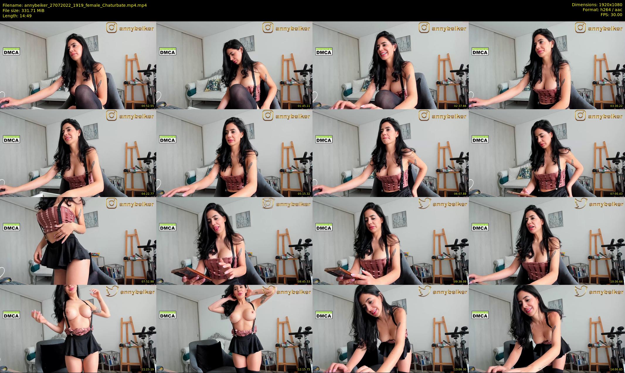 annybeiker — 15 minute Chaturbate female cam show recording, 1080p, Jul 27, 2022