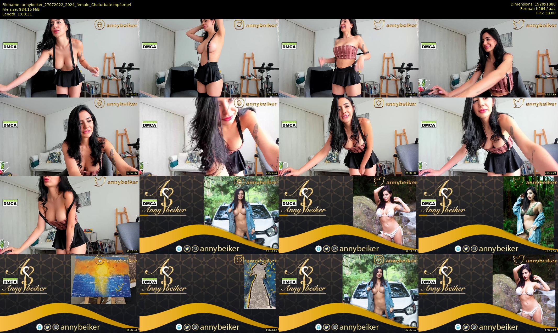 annybeiker — 61 minute Chaturbate female cam show recording, 1080p, Jul 27, 2022