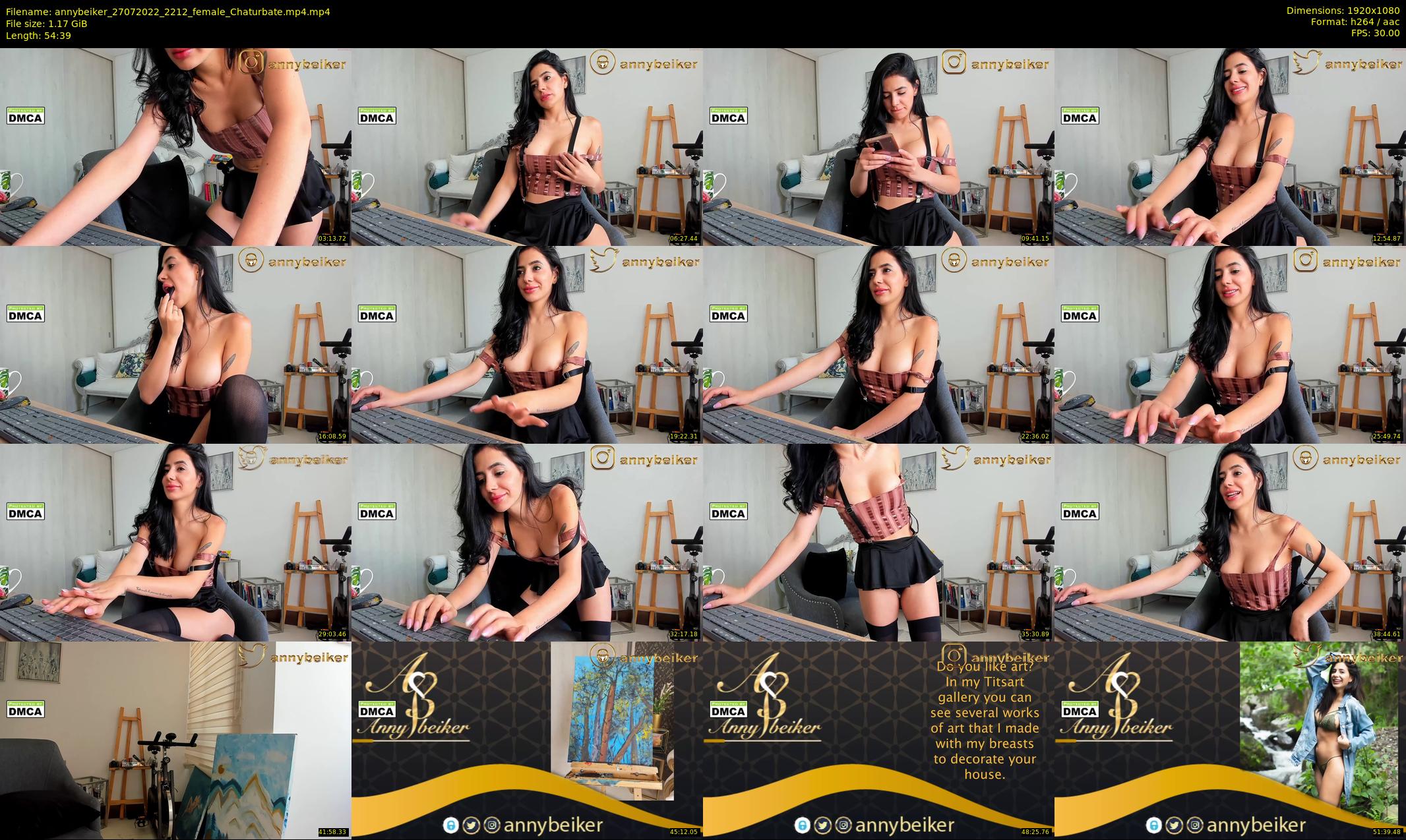 annybeiker — 55 minute Chaturbate female cam show recording, 1080p, Jul 27, 2022