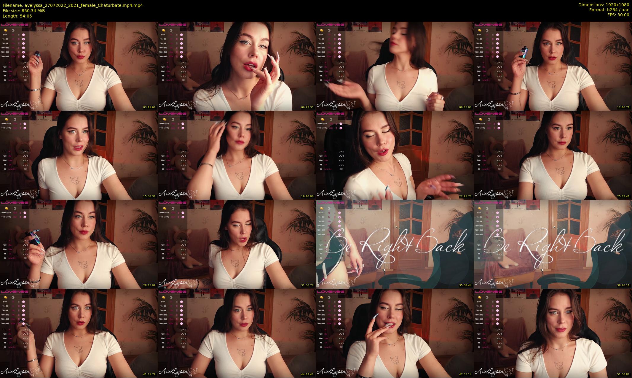 avelyssa — 55 minute Chaturbate female cam show recording, 1080p, Jul 27, 2022