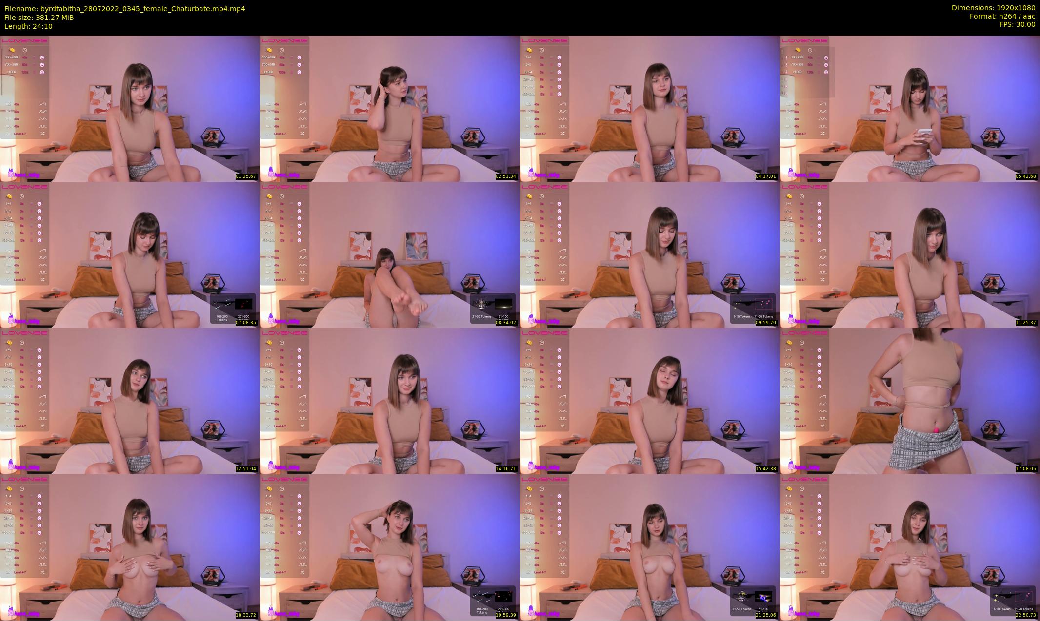 byrdtabitha — 25 minute Chaturbate female cam show recording, 1080p, Jul 28, 2022