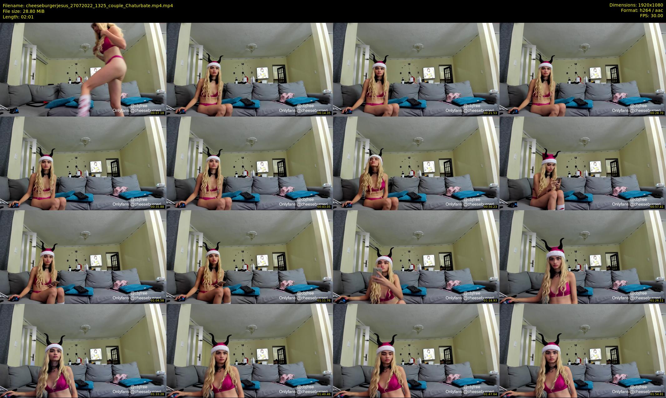 cheeseburgerjesus — 3 minute Chaturbate couple cam show recording, 1080p, Jul 27, 2022