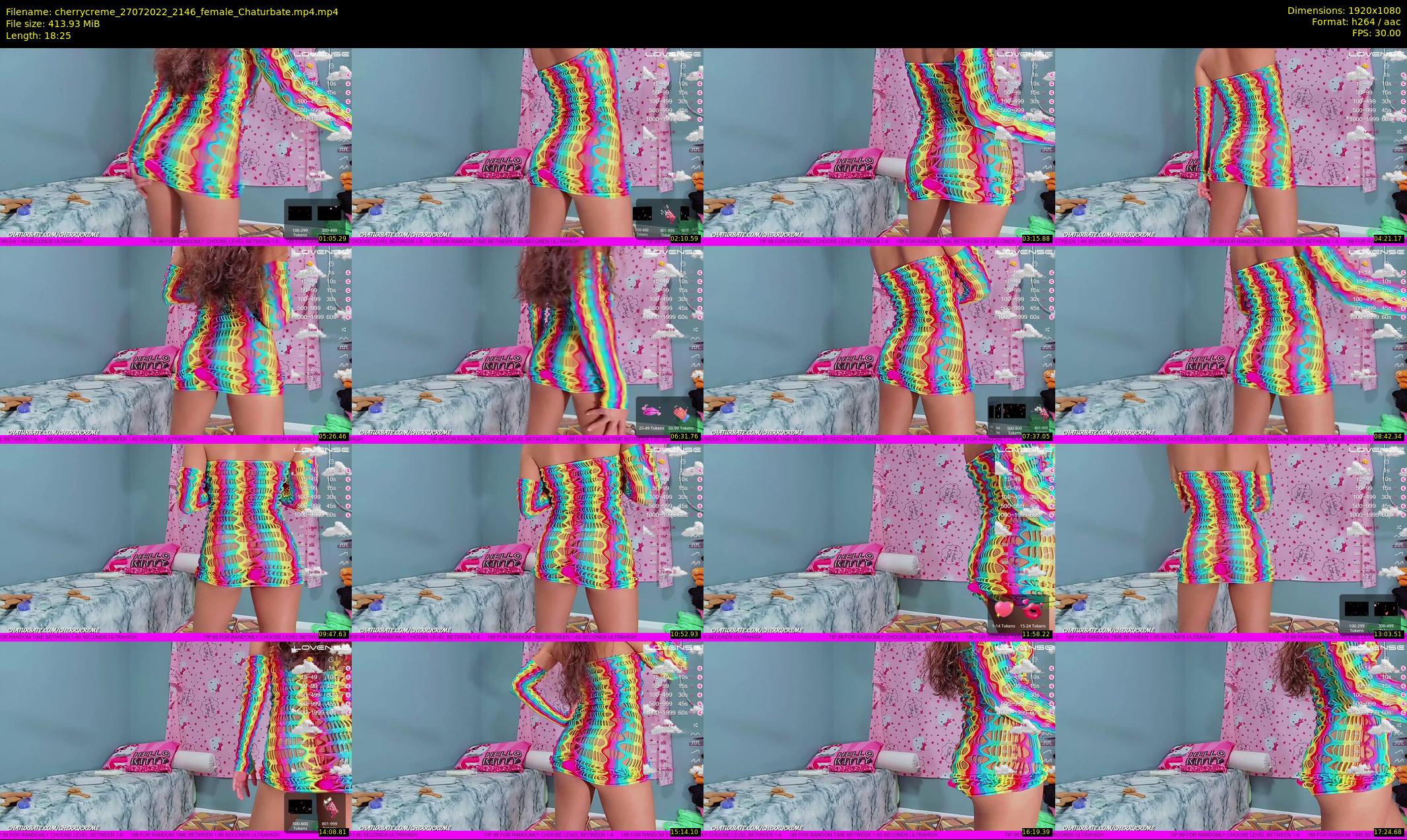 cherrycreme — 19 minute Chaturbate female cam show recording, 1080p, Jul 27, 2022