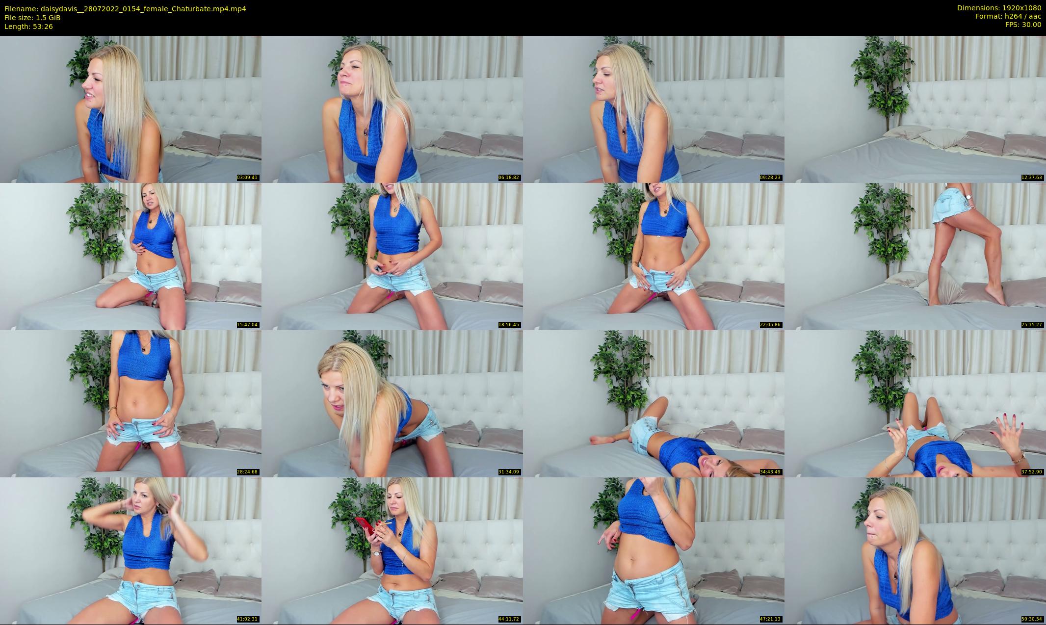 daisydavis_ — 54 minute Chaturbate female cam show recording, 1080p, Jul 28, 2022