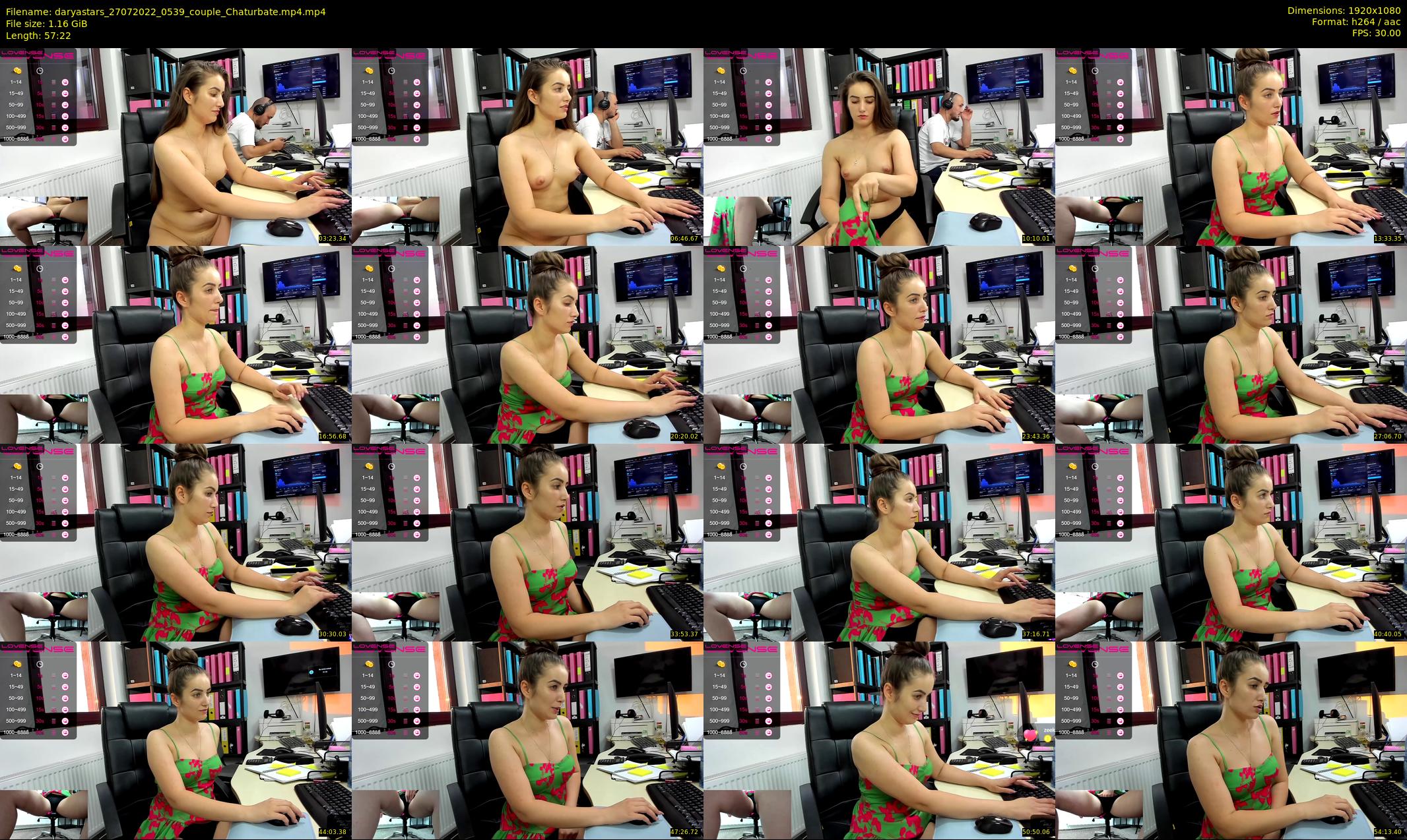daryastars — 58 minute Chaturbate couple cam show recording, 1080p, Jul 27, 2022