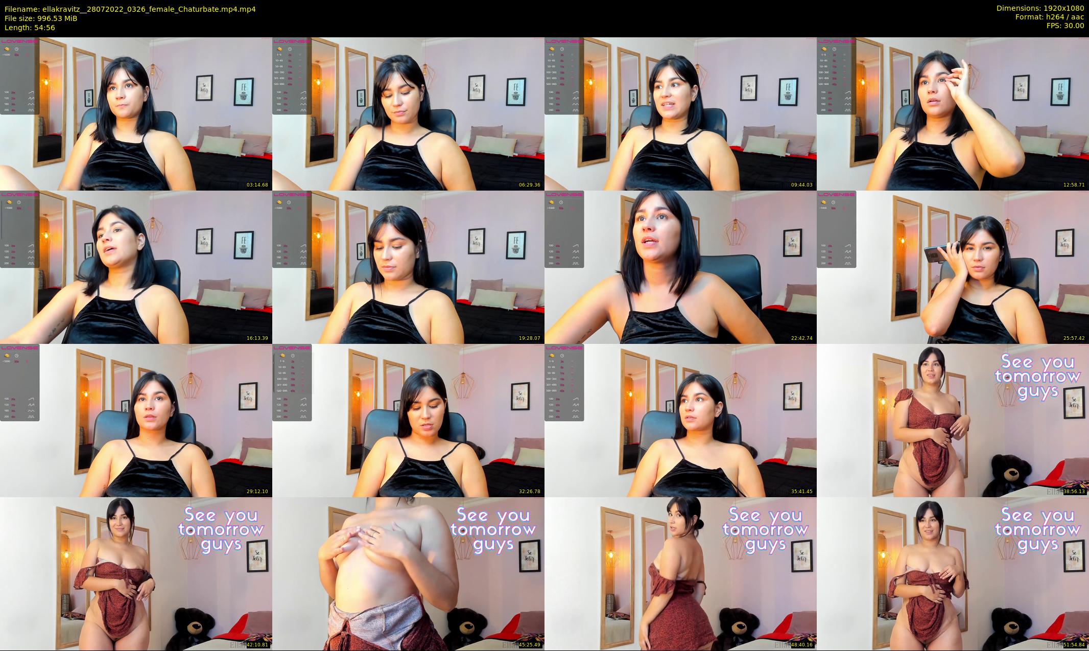 ellakravitz_ — 55 minute Chaturbate female cam show recording, 1080p, Jul 28, 2022