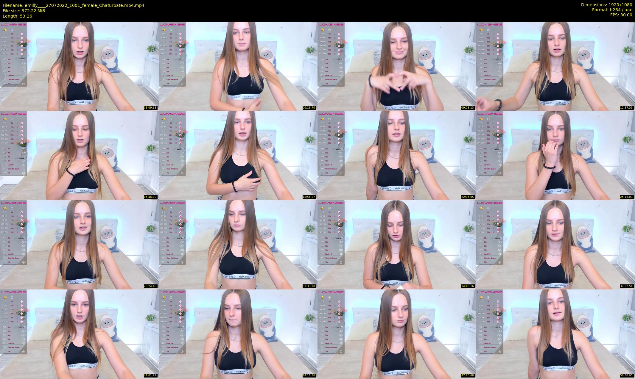 emilly___ — 54 minute Chaturbate female cam show recording, 1080p, Jul 27, 2022