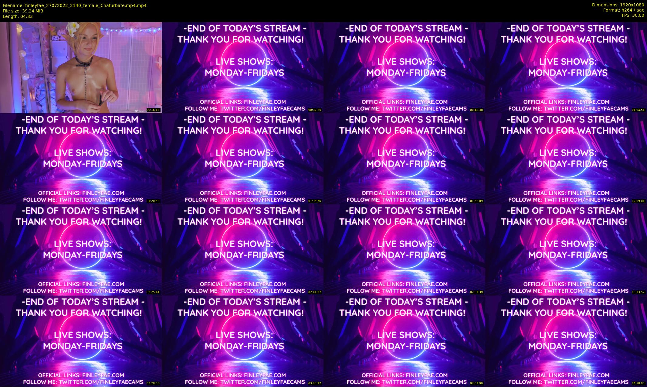 finleyfae — 5 minute Chaturbate female cam show recording, 1080p, Jul 27, 2022