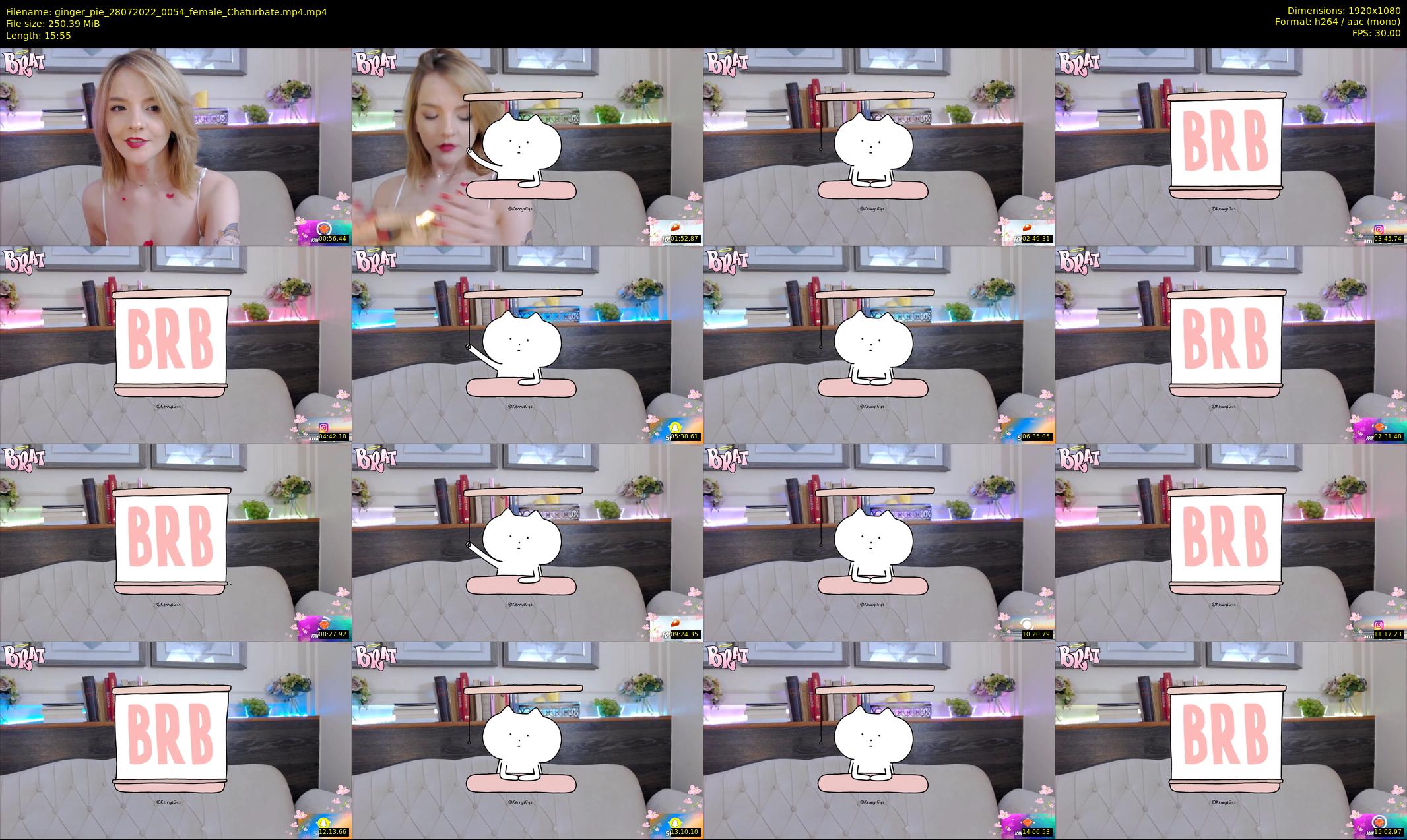 ginger_pie — 16 minute Chaturbate female cam show recording, 1080p, Jul 28, 2022