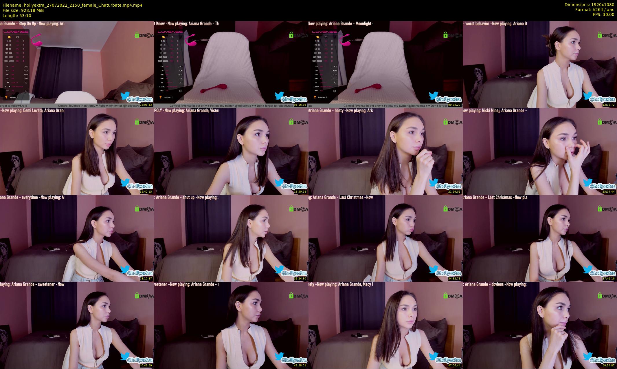 hollyextra — 54 minute Chaturbate female cam show recording, 1080p, Jul 27, 2022