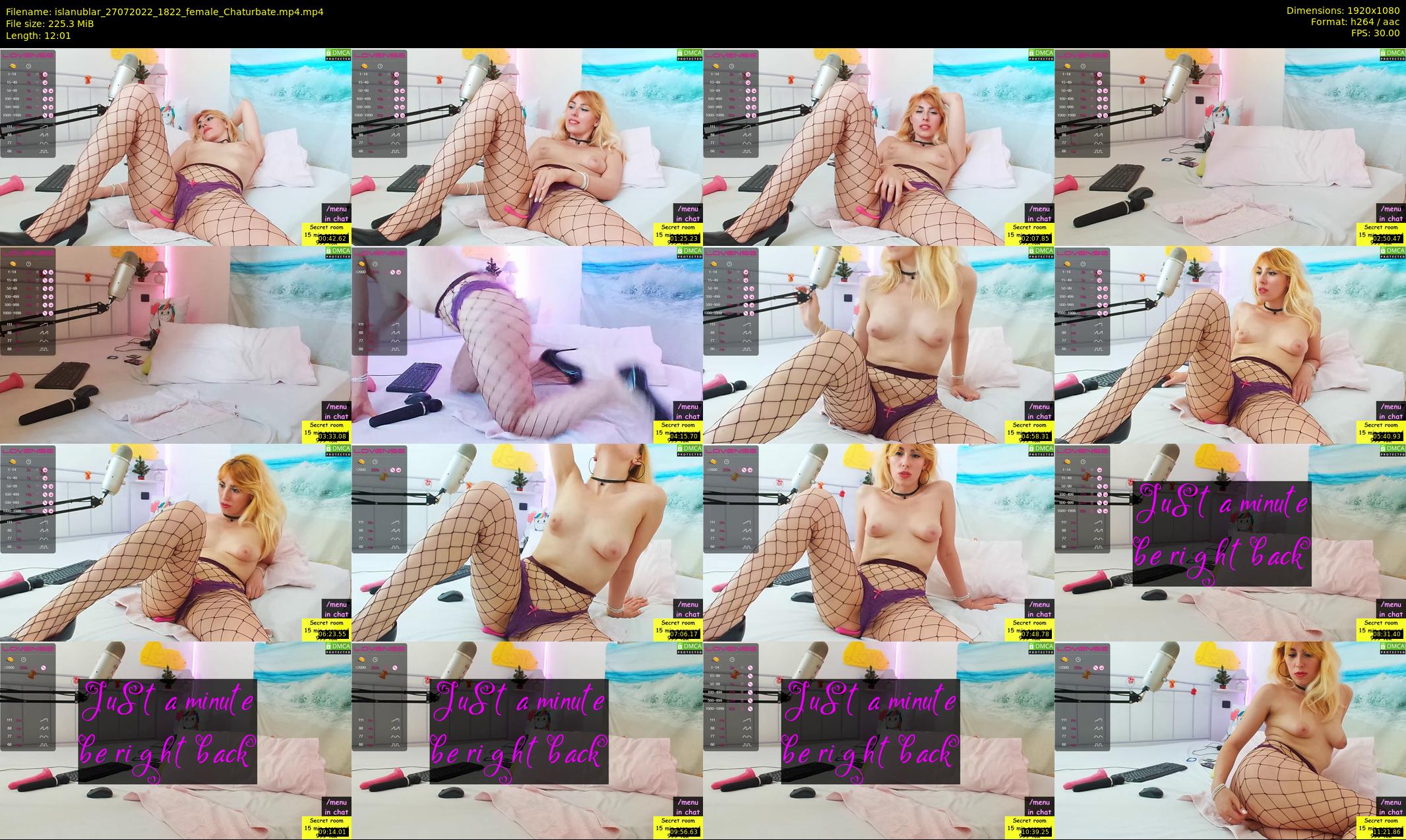islanublar — 13 minute Chaturbate female cam show recording, 1080p, Jul 27, 2022
