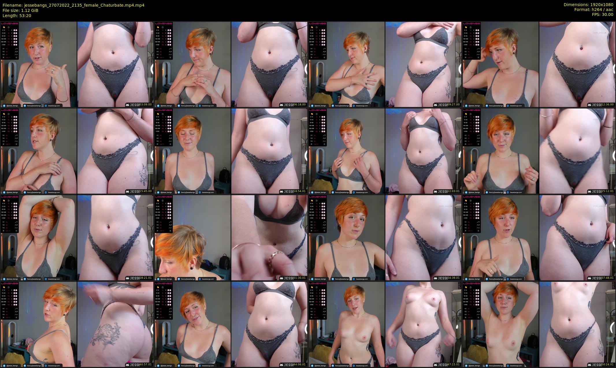 jessebangs — 54 minute Chaturbate female cam show recording, 1080p, Jul 27, 2022