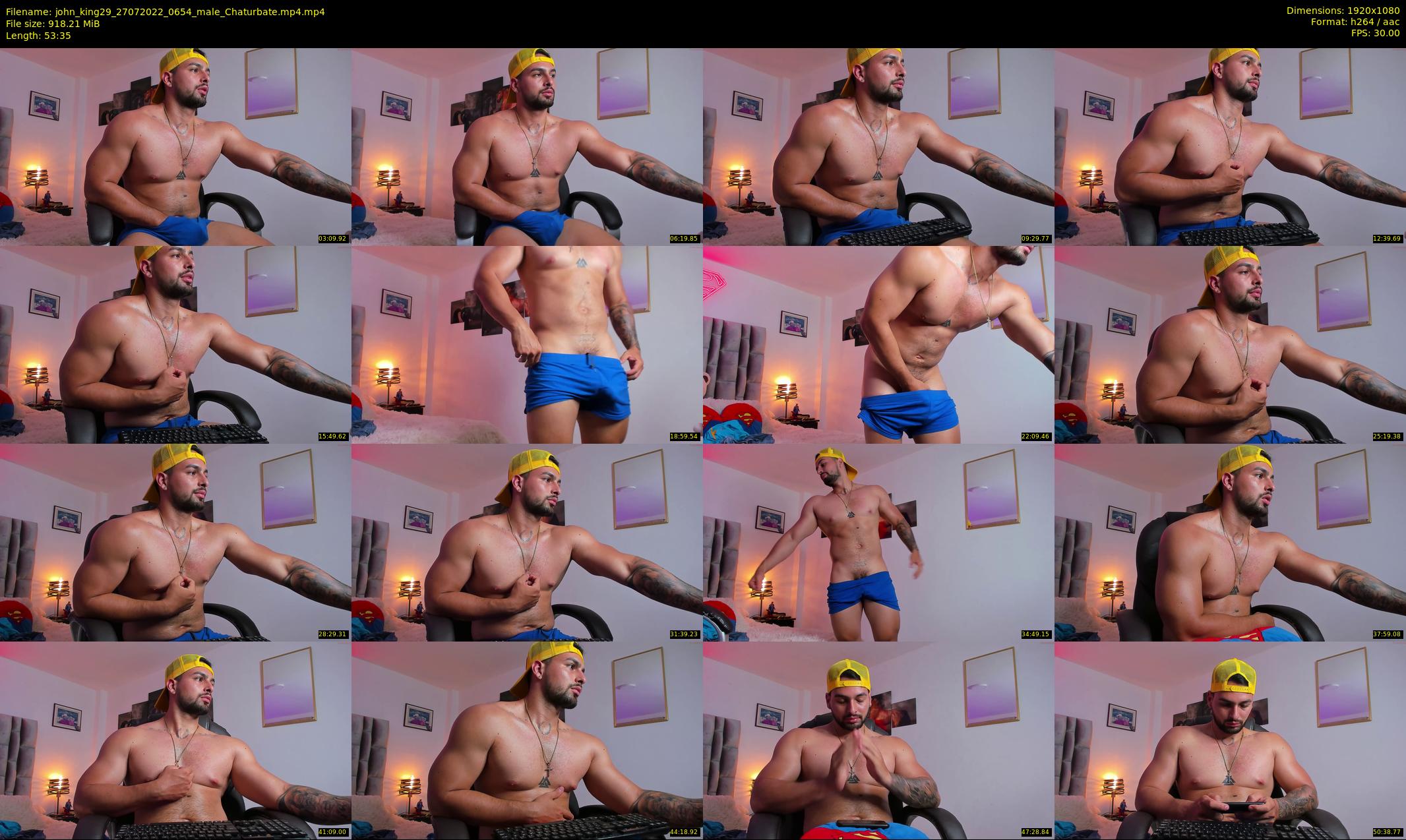 john_king29 — 54 minute Chaturbate male cam show recording, 1080p, Jul 27, 2022