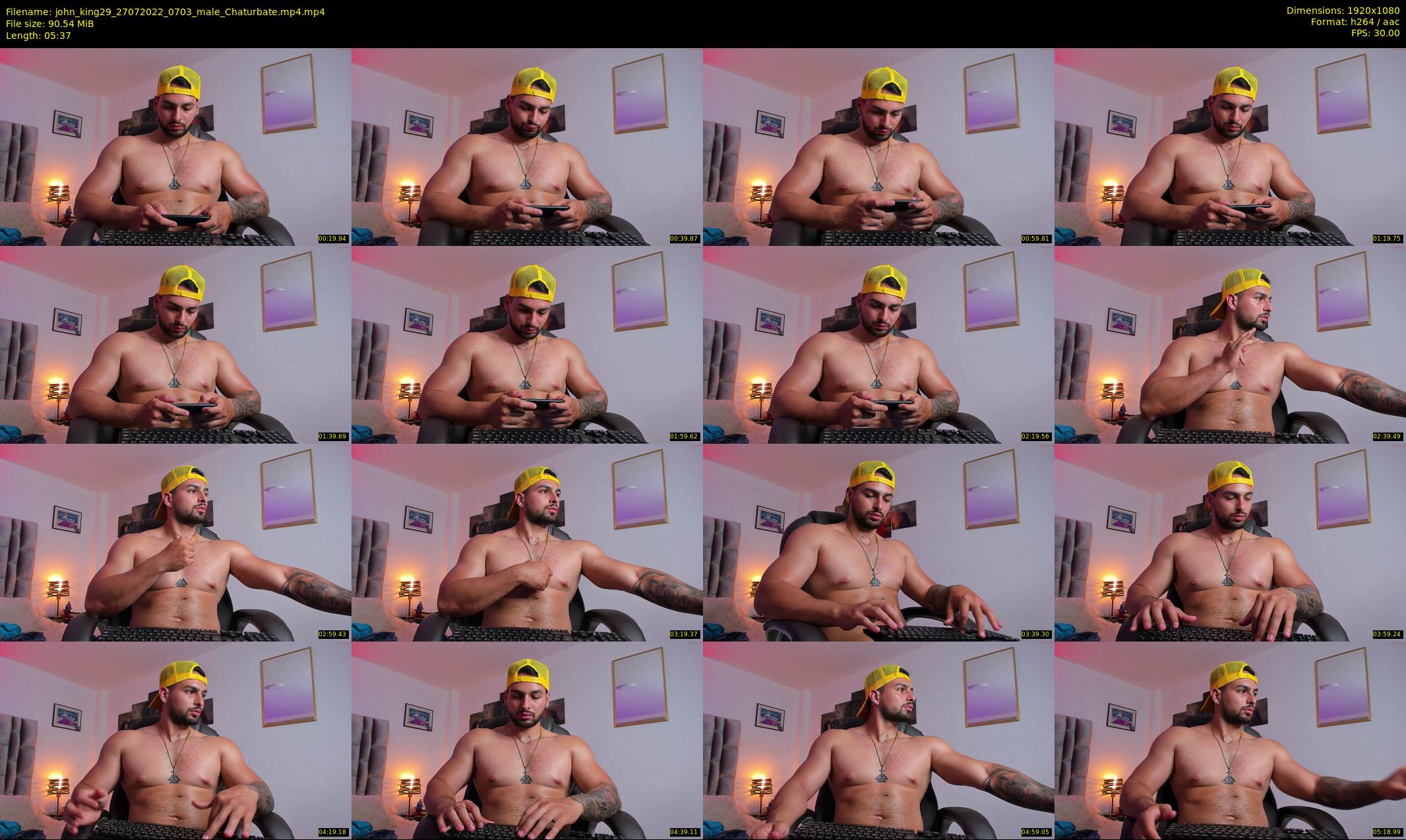 john_king29 — 6 minute Chaturbate male cam show recording, 1080p, Jul 27, 2022
