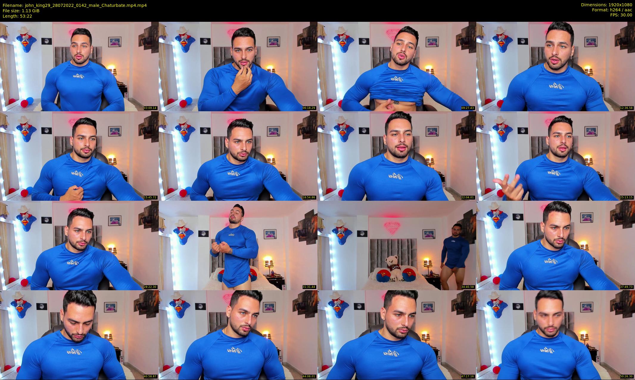 john_king29 — 54 minute Chaturbate male cam show recording, 1080p, Jul 28, 2022