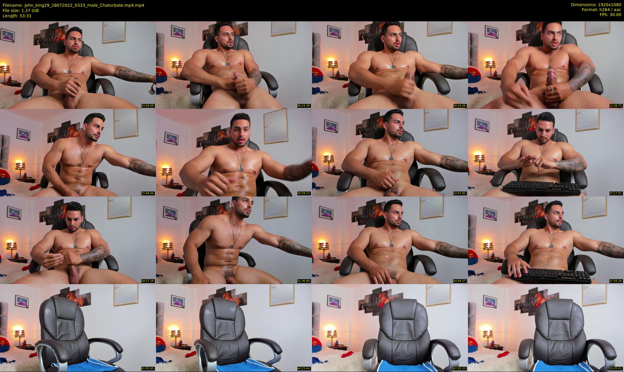 john_king29 — 54 minute Chaturbate male cam show recording, 1080p, Jul 28, 2022