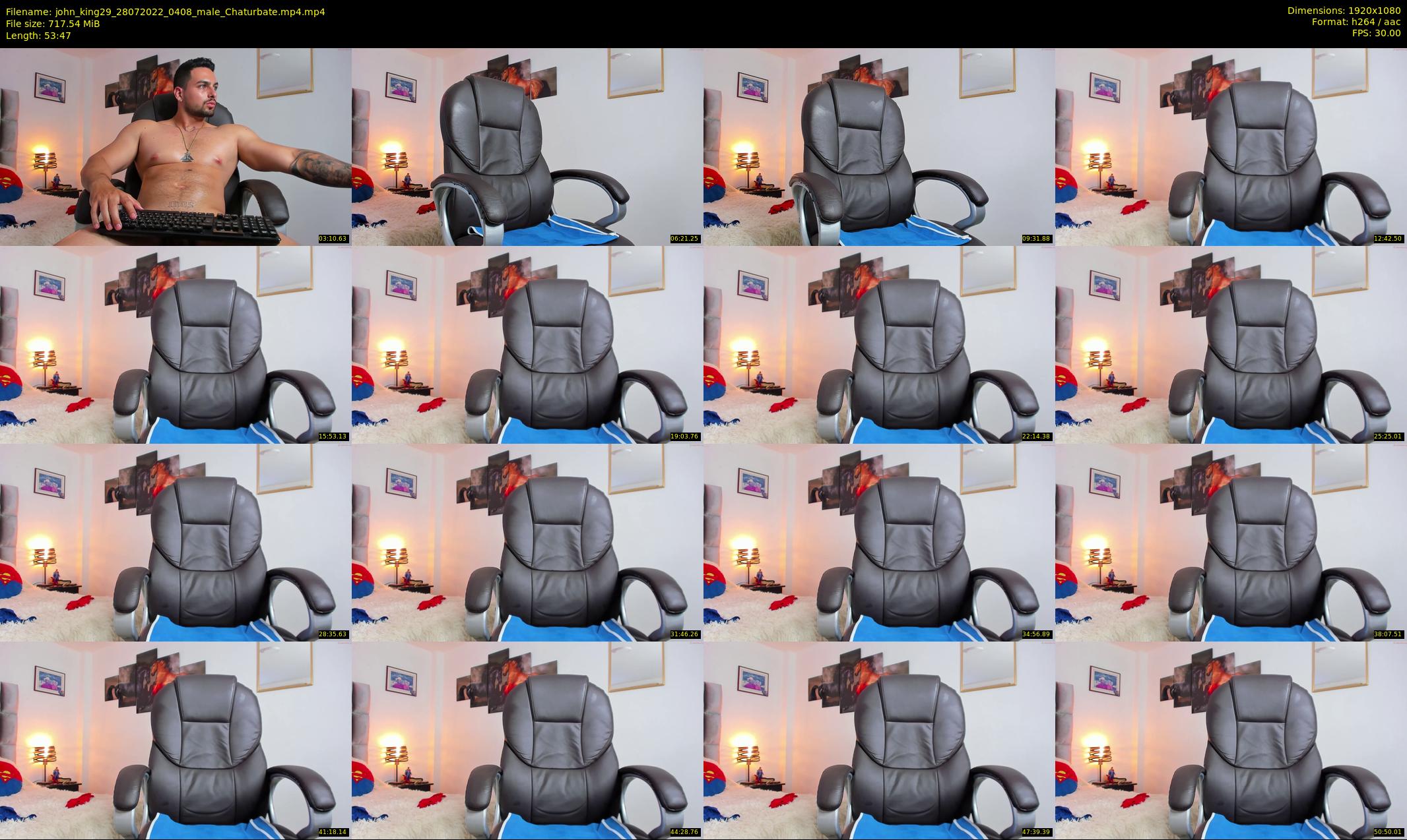 john_king29 — 54 minute Chaturbate male cam show recording, 1080p, Jul 28, 2022