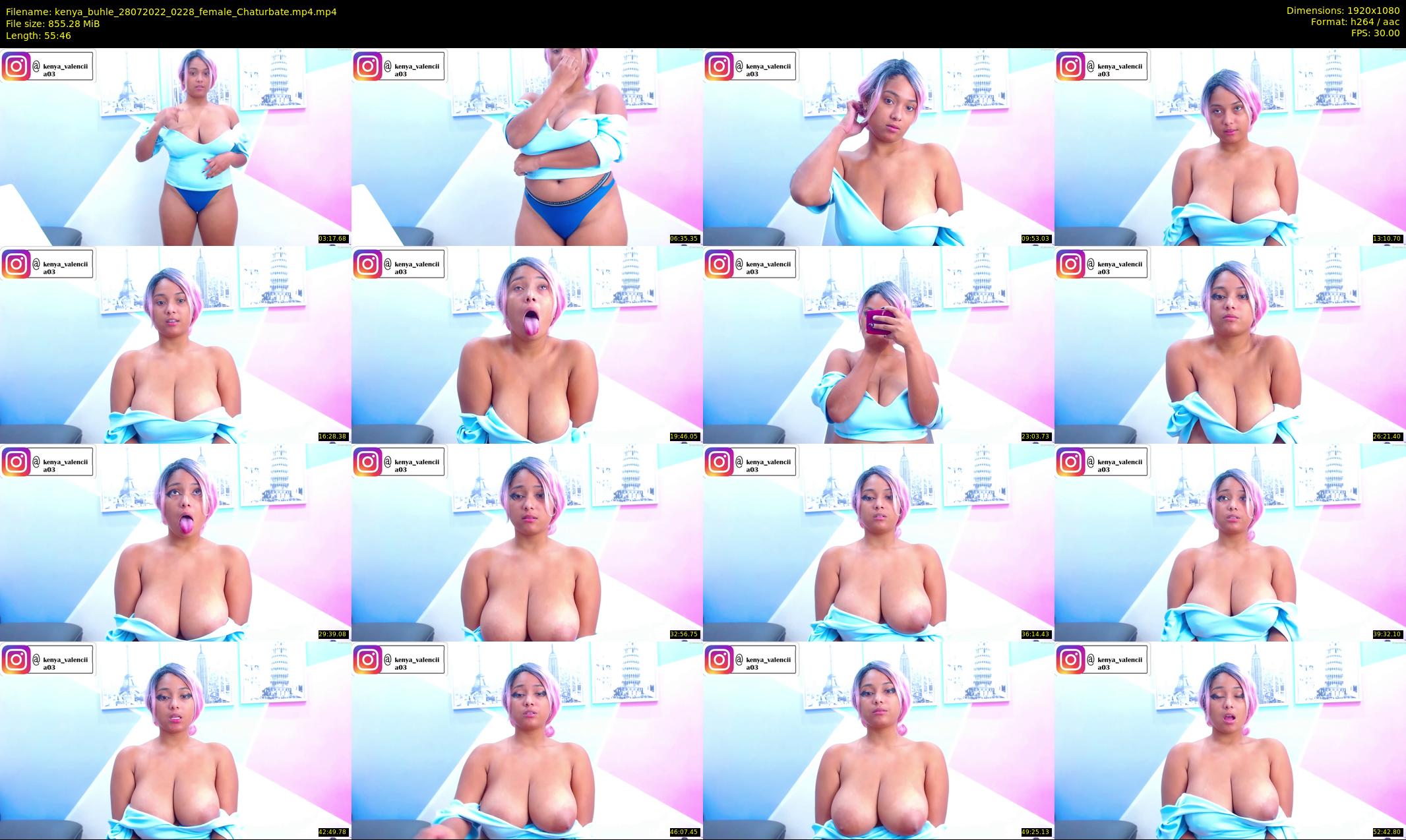 kenya_buhle — 56 minute Chaturbate female cam show recording, 1080p, Jul 28, 2022