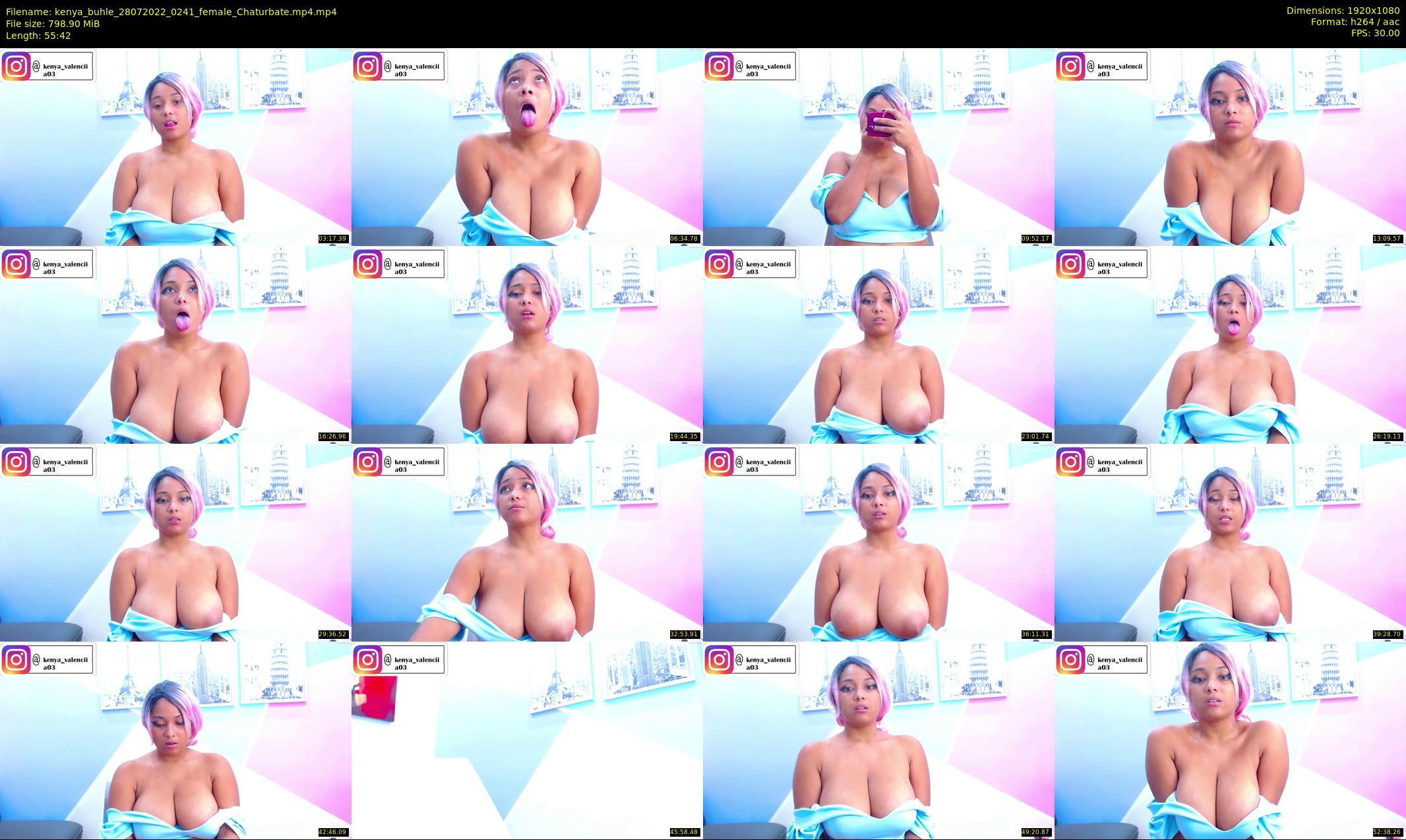 kenya_buhle — 56 minute Chaturbate female cam show recording, 1080p, Jul 28, 2022