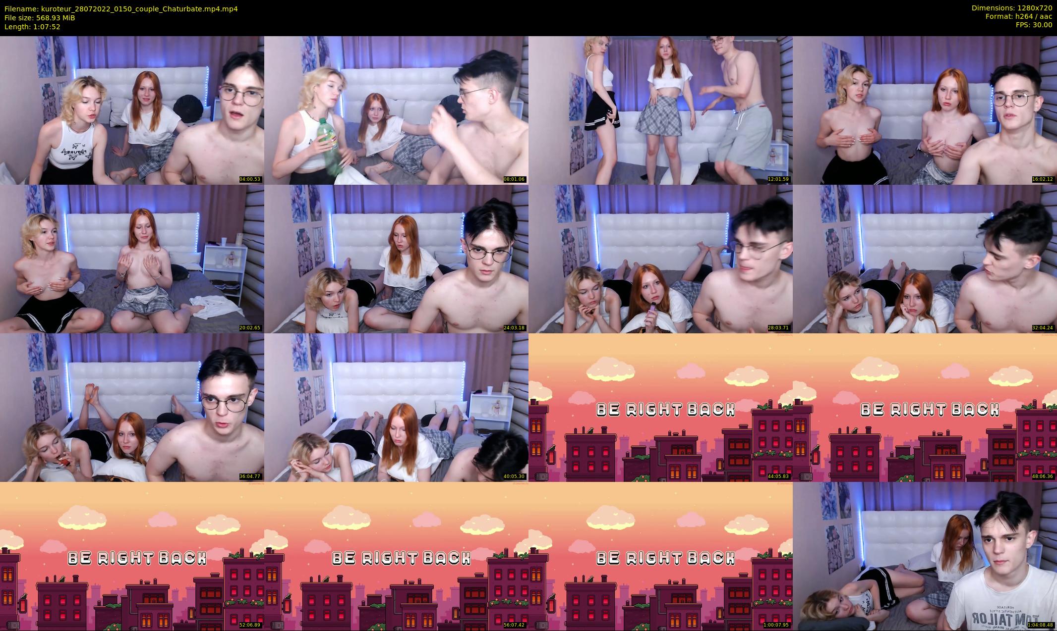 kuroteur — 68 minute Chaturbate couple cam show recording, 720p, Jul 28, 2022