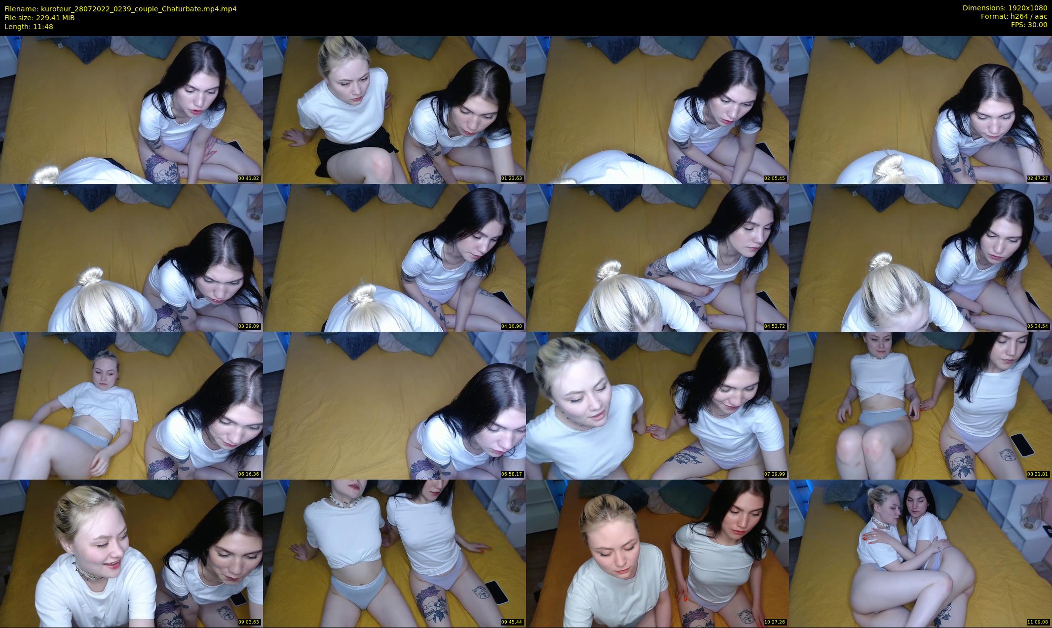 kuroteur — 12 minute Chaturbate couple cam show recording, 1080p, Jul 28, 2022