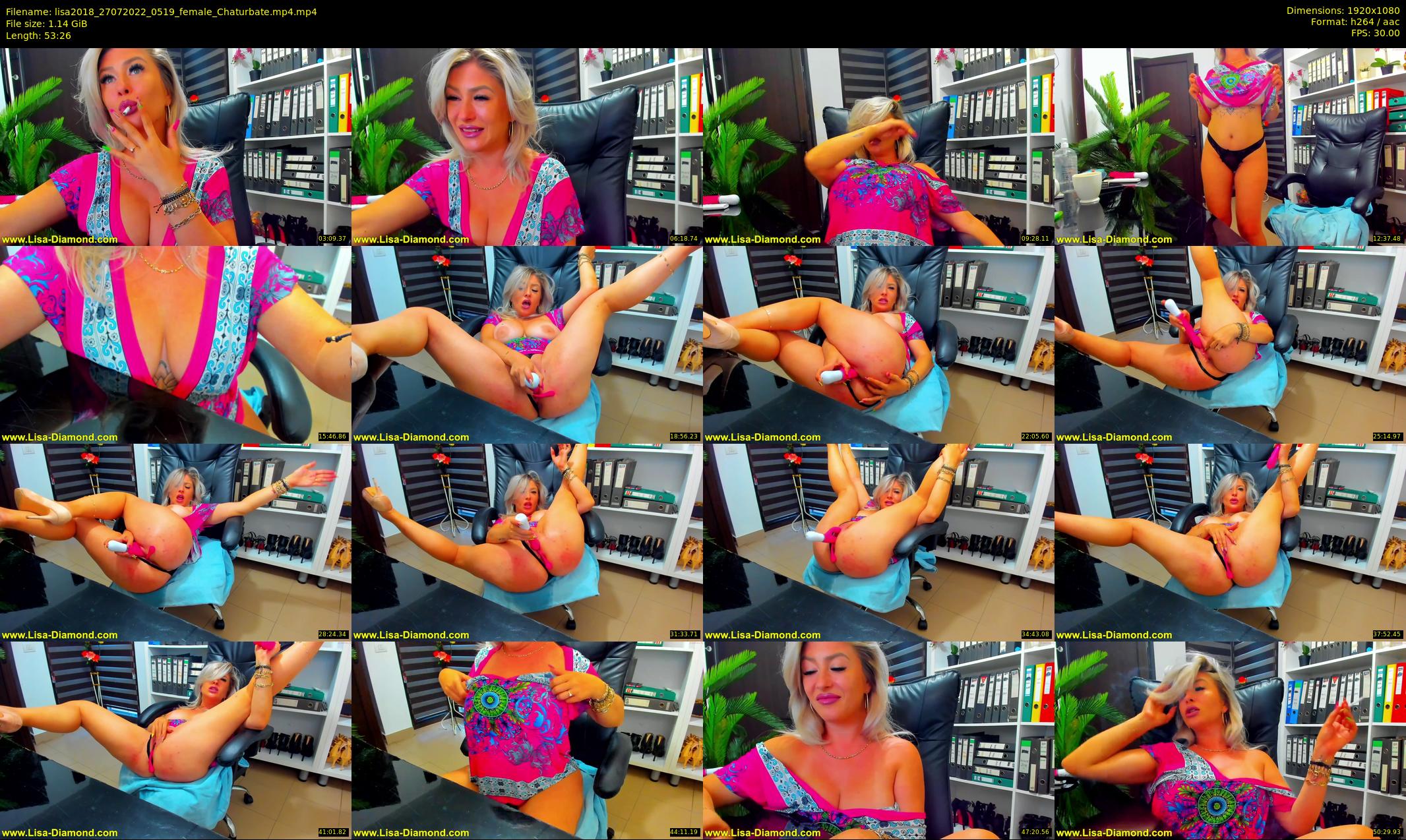 lisa2018 — 54 minute Chaturbate female cam show recording, 1080p, Jul 27, 2022