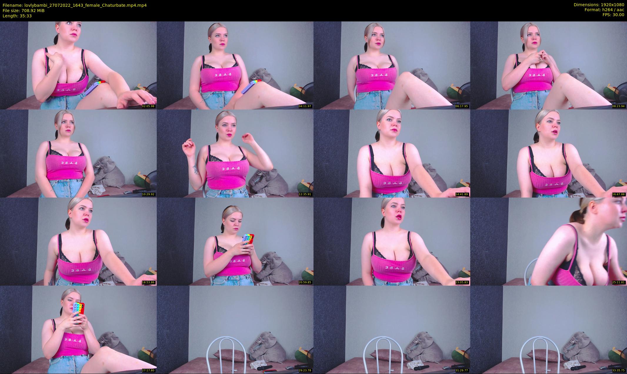lovlybambi — 36 minute Chaturbate female cam show recording, 1080p, Jul 27, 2022