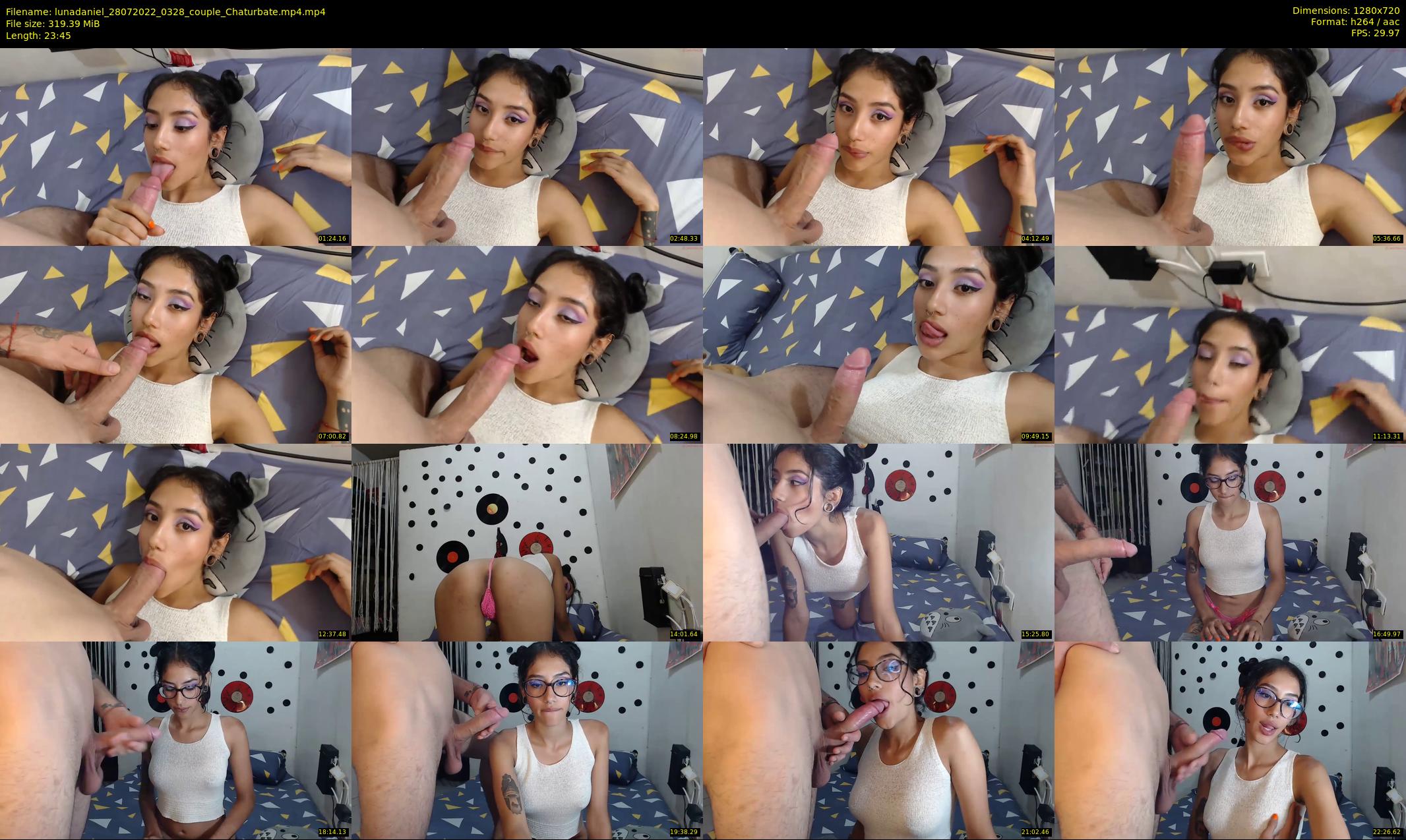 lunadaniel — 24 minute Chaturbate couple cam show recording, 720p, Jul 28, 2022