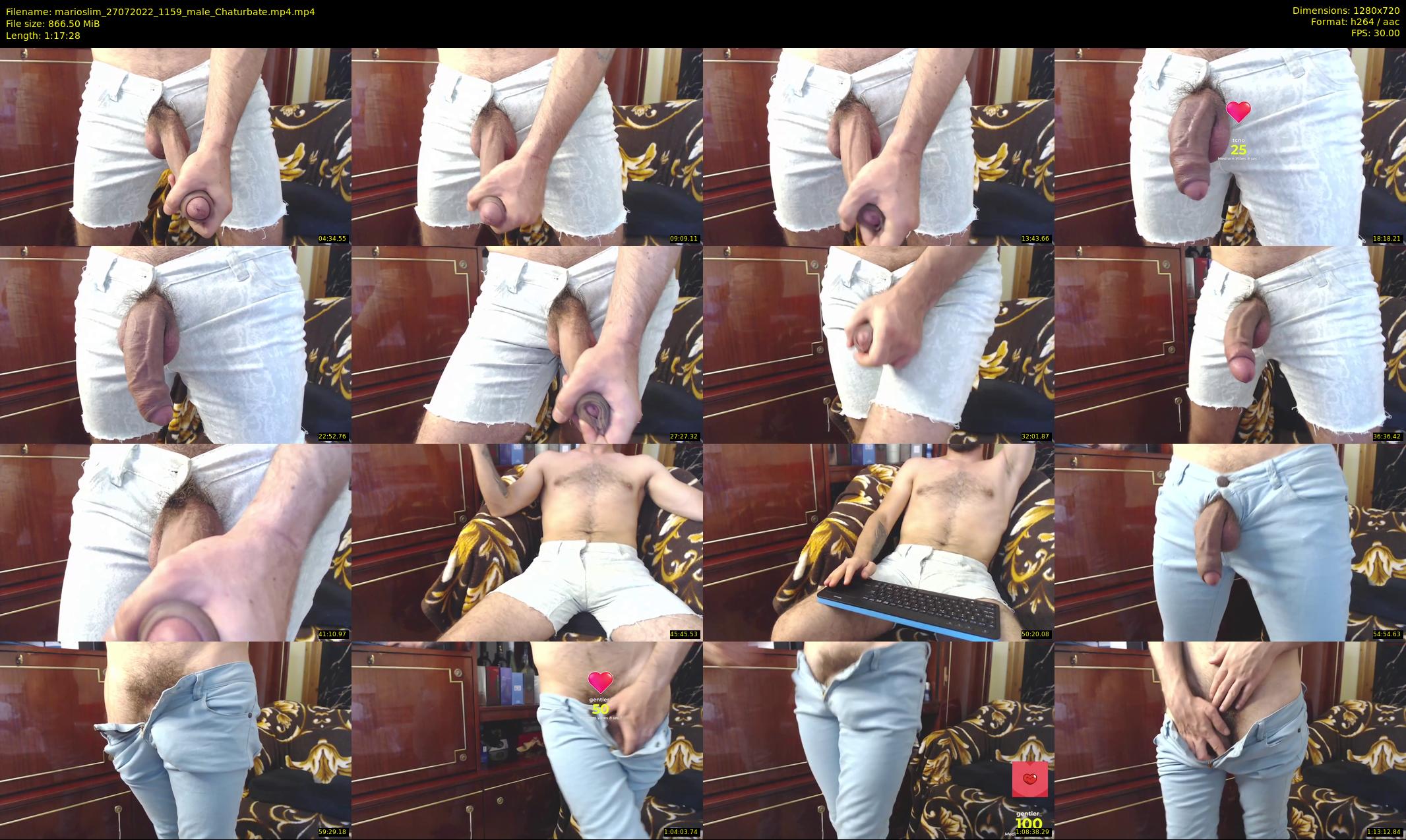 marioslim — 78 minute Chaturbate male cam show recording, 720p, Jul 27, 2022