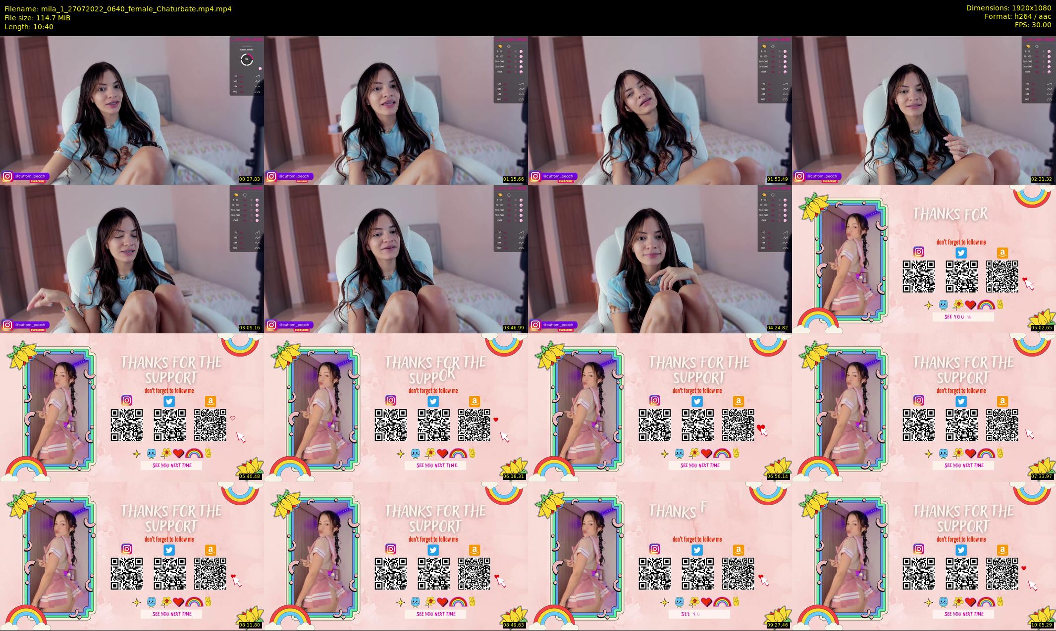 mila_1 — 11 minute Chaturbate female cam show recording, 1080p, Jul 27, 2022