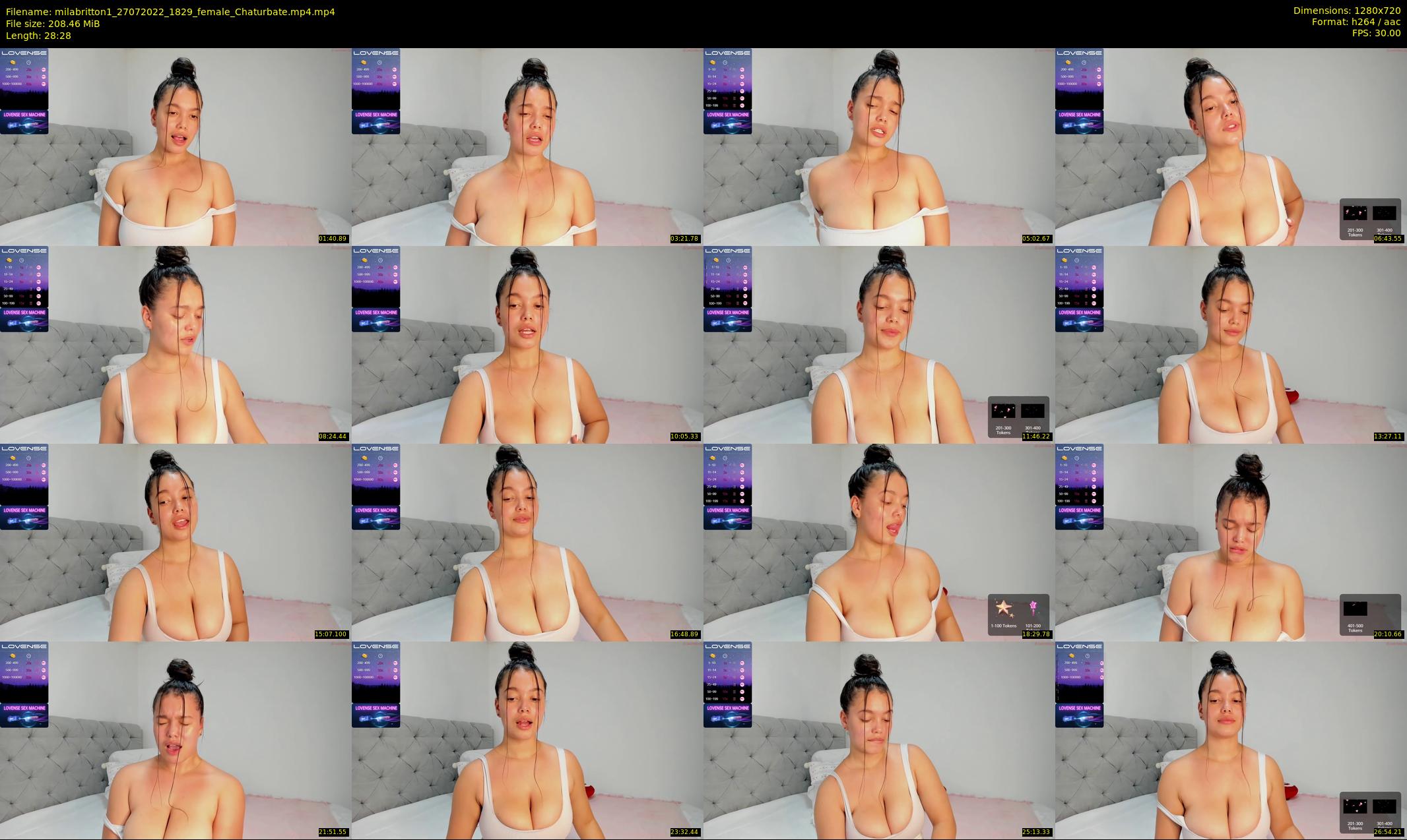 milabritton1 — 29 minute Chaturbate female cam show recording, 720p, Jul 27, 2022