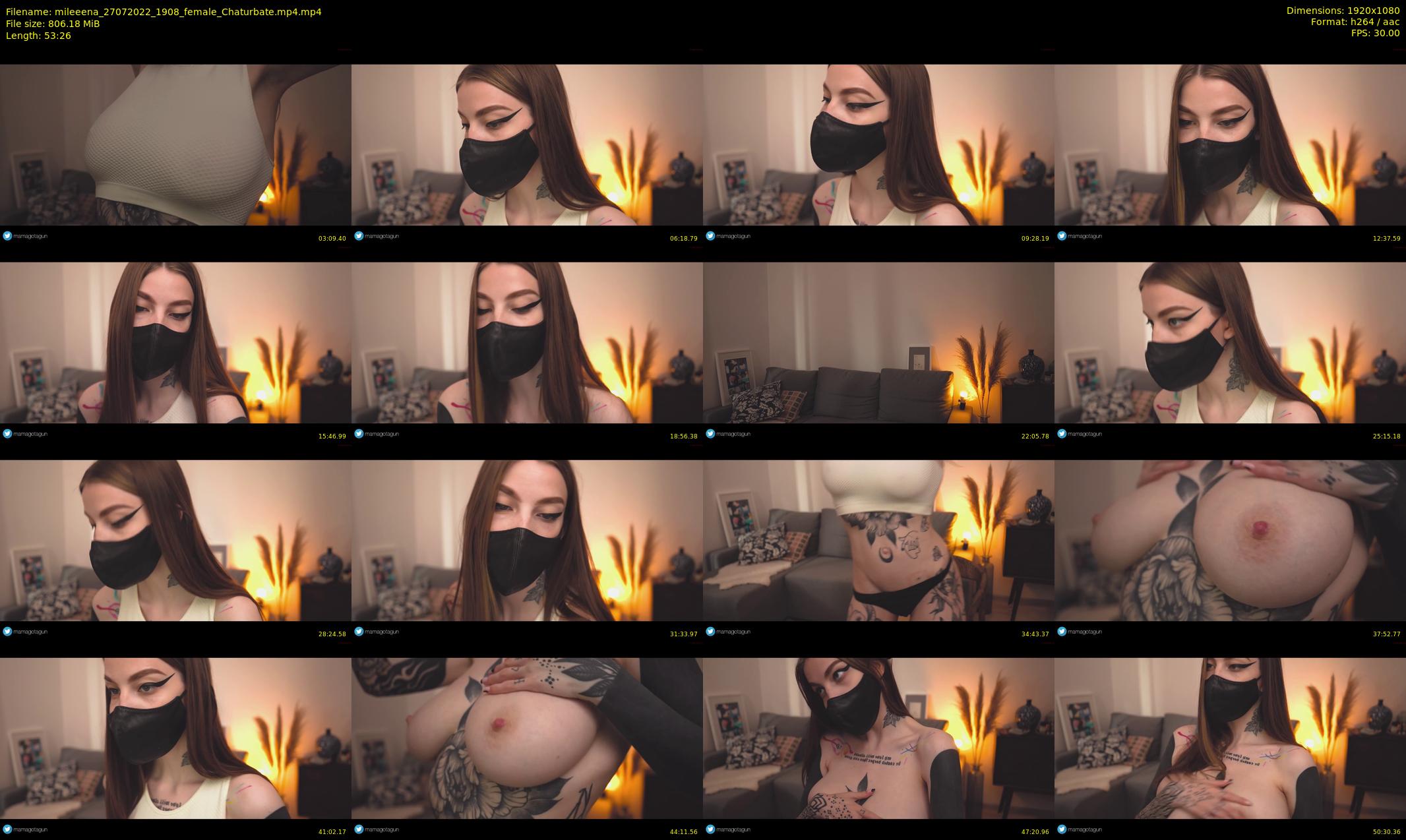 mileeena — 54 minute Chaturbate female cam show recording, 1080p, Jul 27, 2022