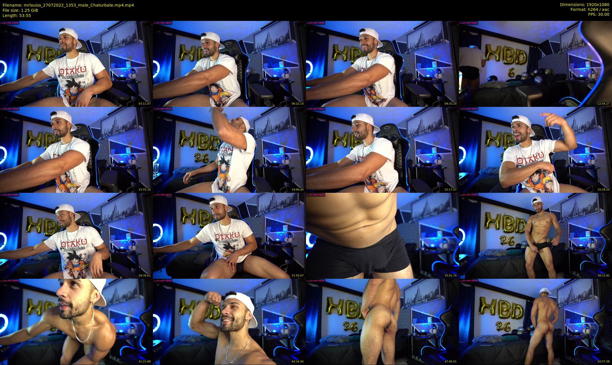 mrlouiss — 54 minute Chaturbate male cam show recording, 1080p, Jul 27, 2022